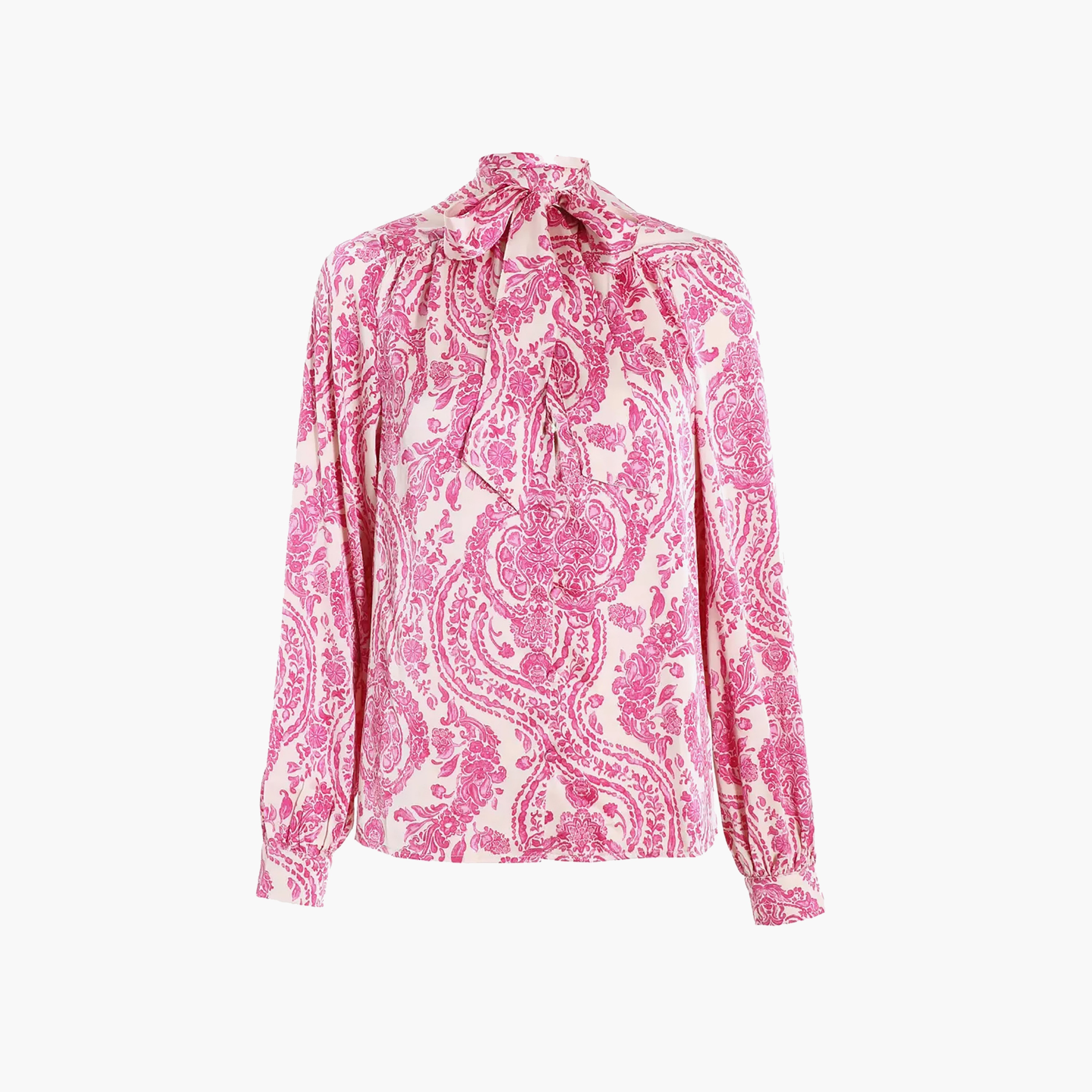 قميص كويز عرقي بيزلي بربطة عنق وأكمام طويلة-women-clothing-shirtsandblouses-blouses-image-1