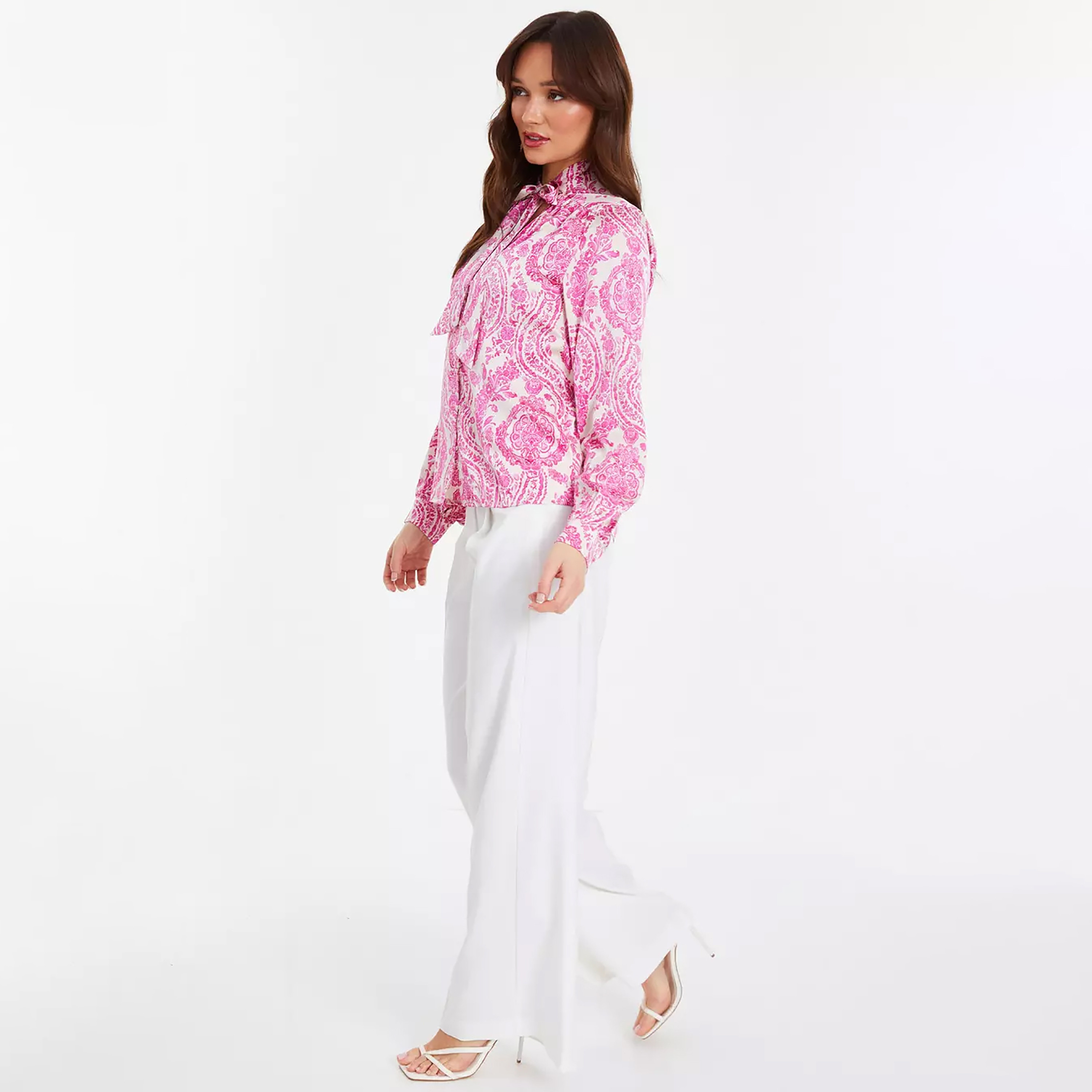 قميص كويز عرقي بيزلي بربطة عنق وأكمام طويلة-women-clothing-shirtsandblouses-blouses-image-2