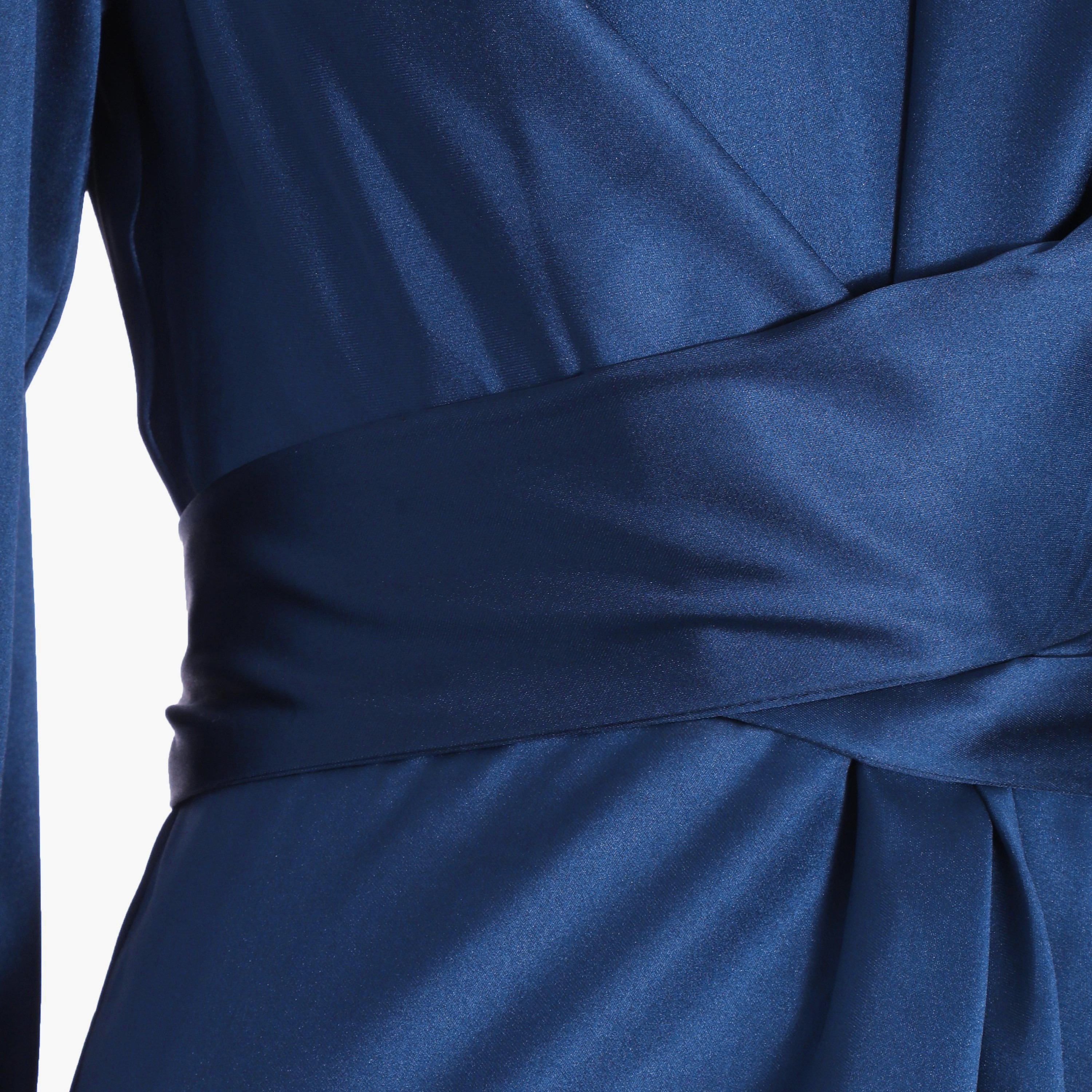 Quiz Plain Round Neck Midi Dress-women-clothing-dresses-image-3