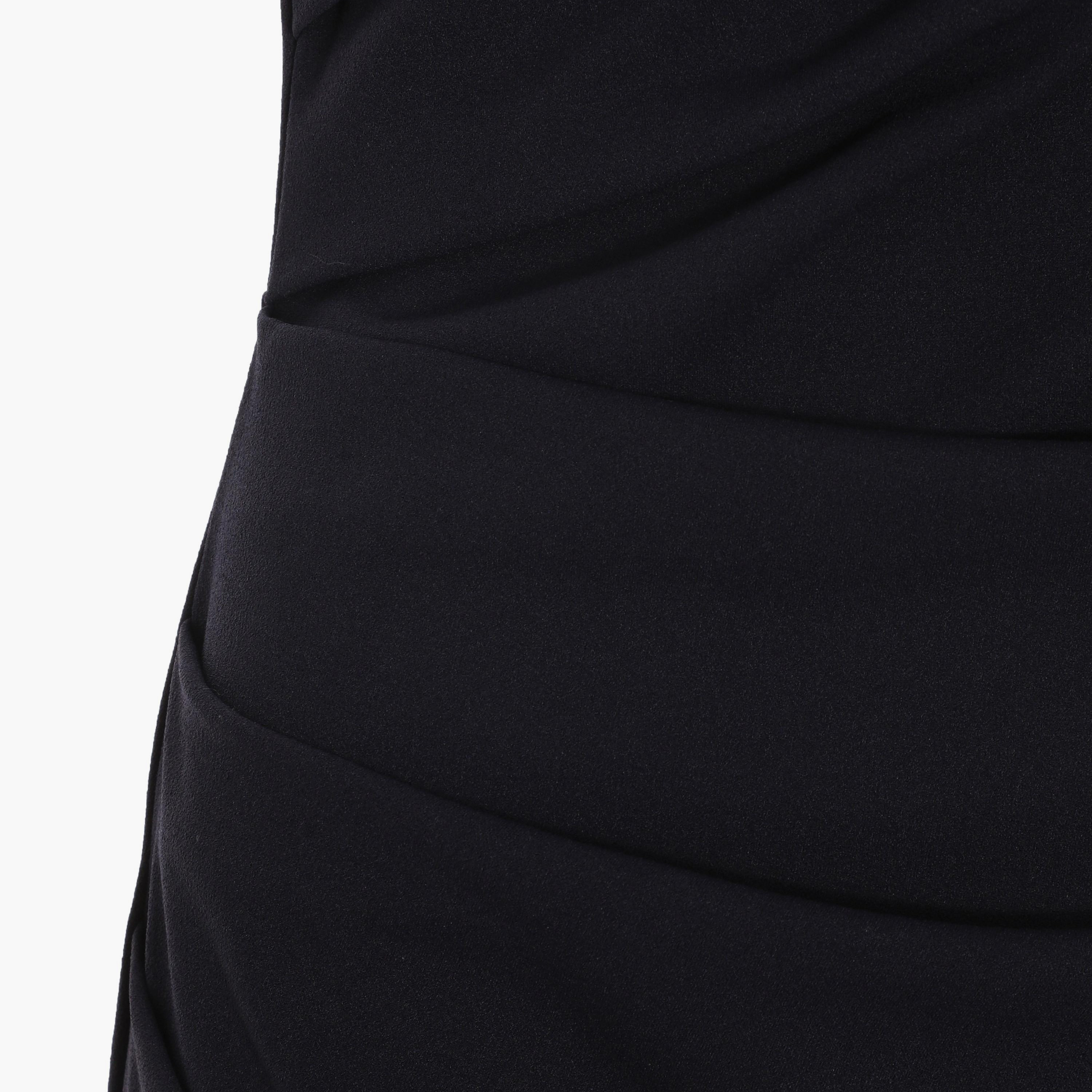 فستان متوسط الطول مع بوديكون بكتف واحد سادة من كويز-women-clothing-dresses-image-3