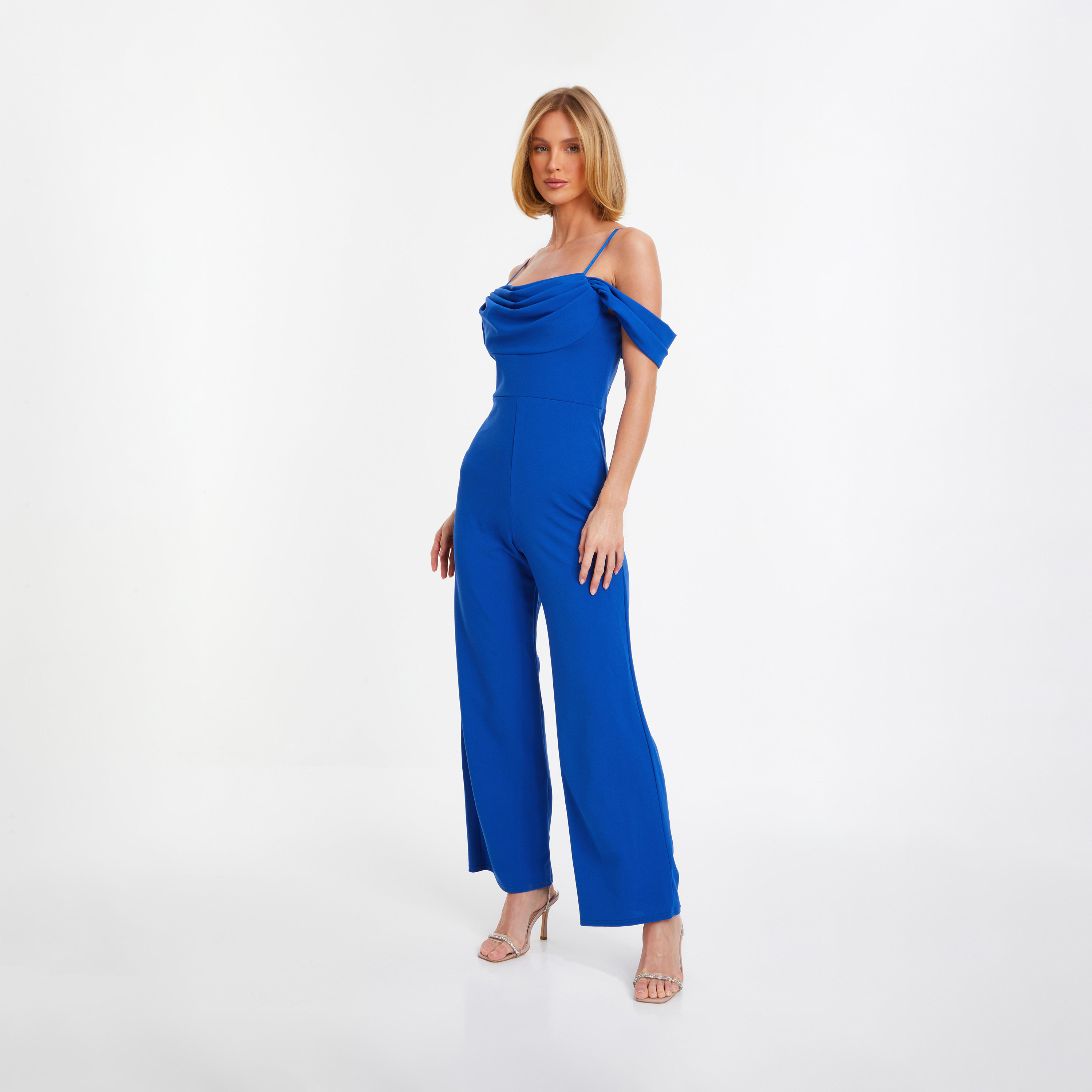 كويز- فستان ميداكسي أرجواني اللون بتجعيدات منسوج بفتحة رقبة على شكل حرف V وكشكشة-women-clothing-jumpsuits-image-3