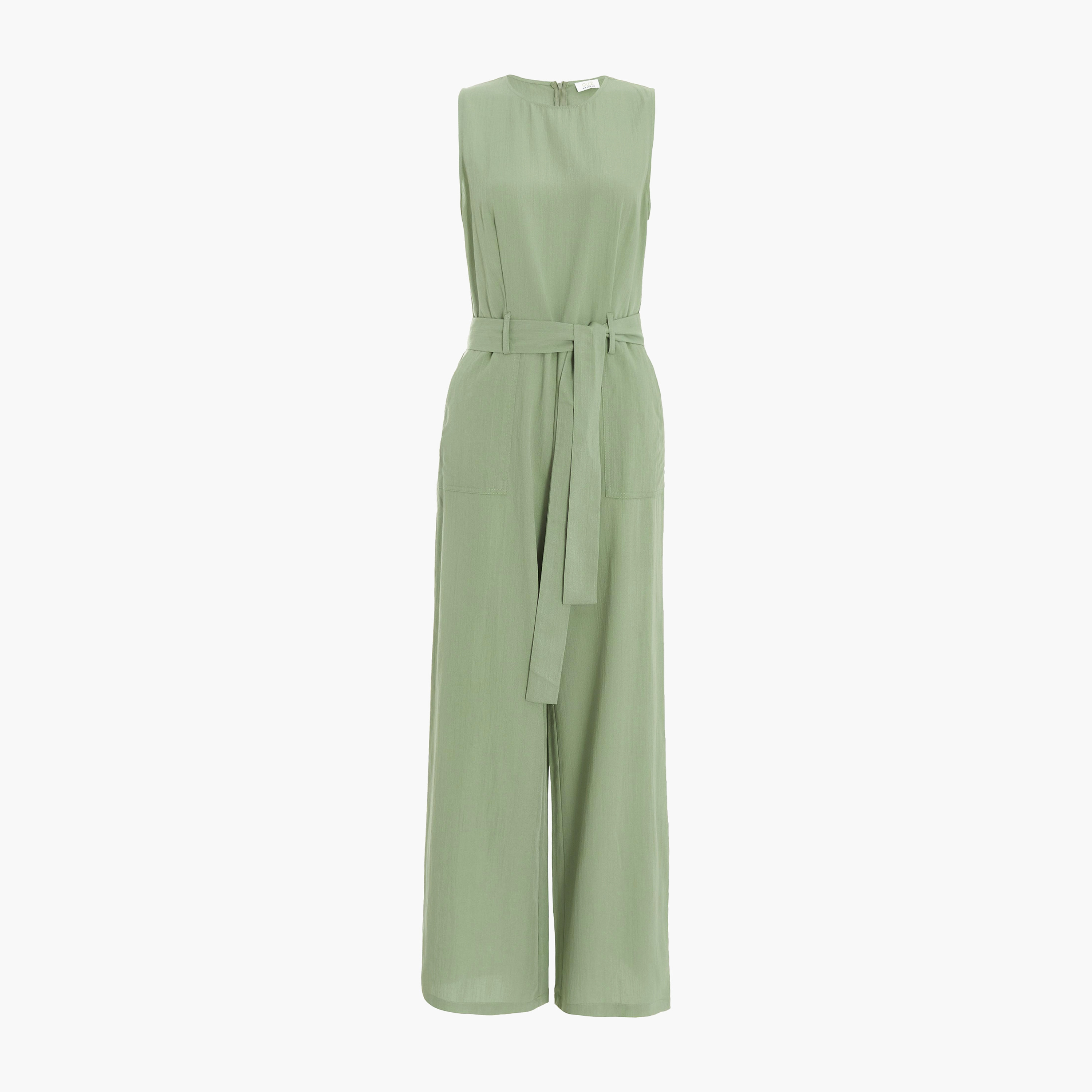 جمبسوت نسائي بحزام كاكي كولوت من كويز-women-clothing-jumpsuits-image-4