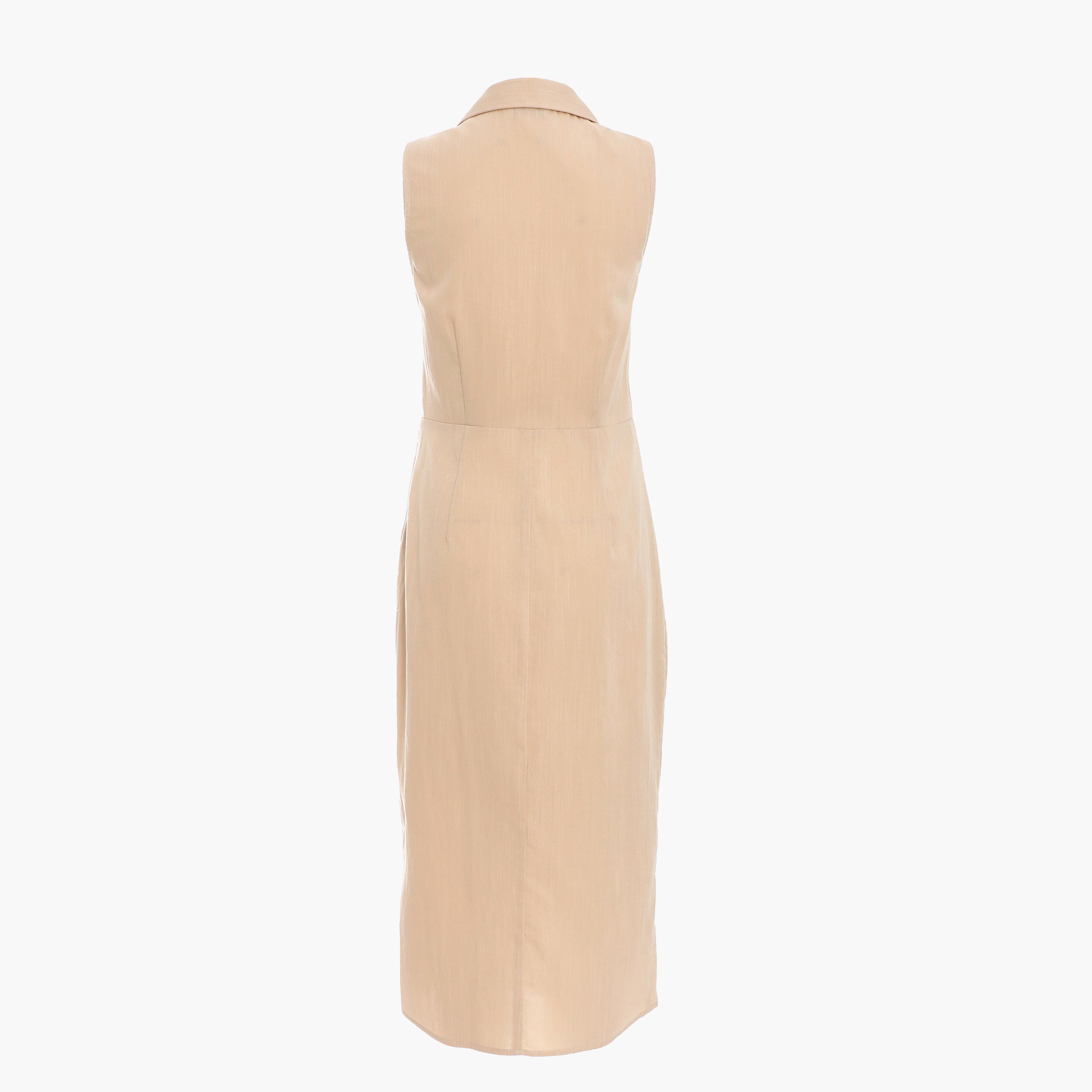 فستان نسائي ميدي بياقة ملفوفة من كويز-women-clothing-dresses-image-6