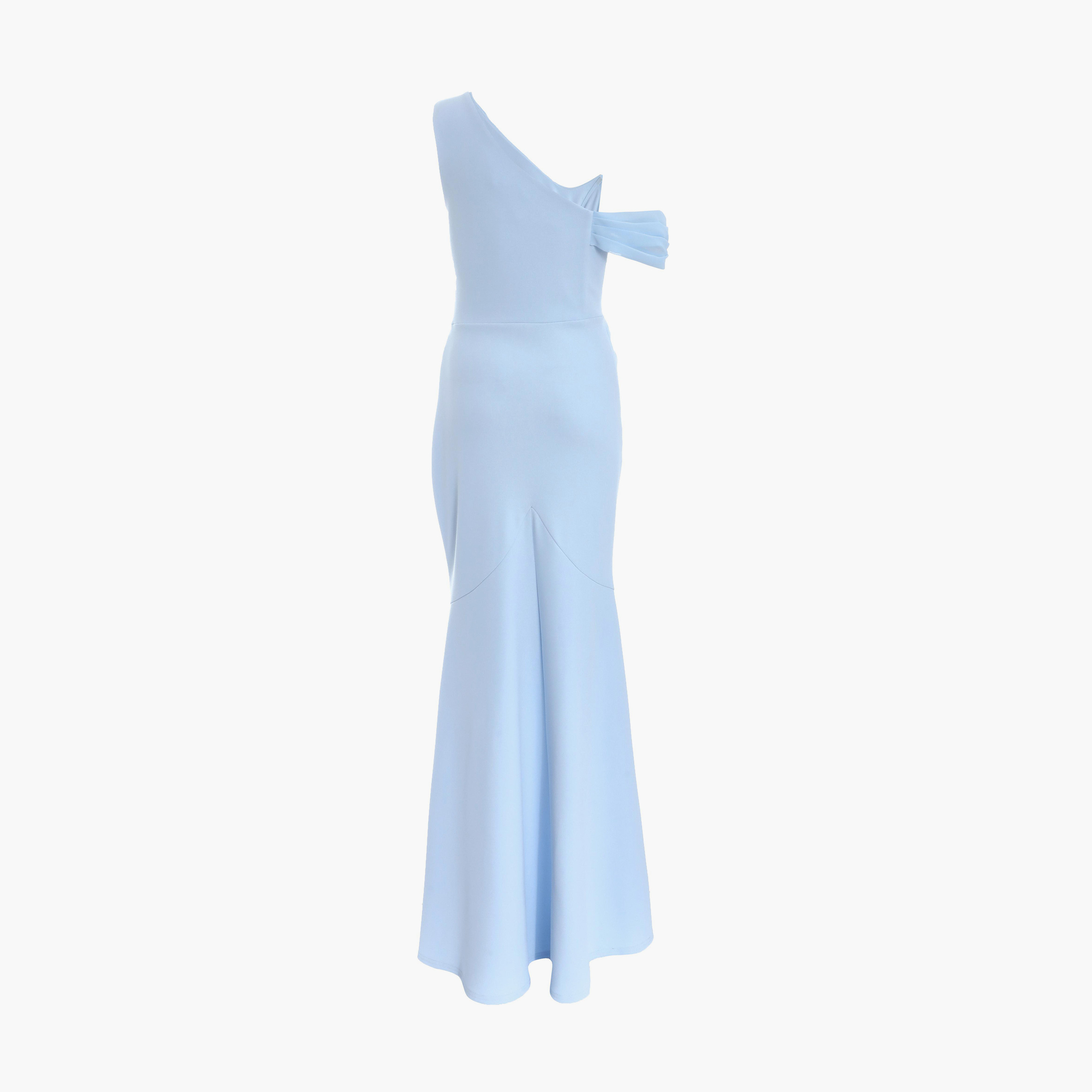 Quiz Light Blue Chiffon Scuba Crepe Cowl Maxi Evening Dress-women-clothing-dresses-image-6