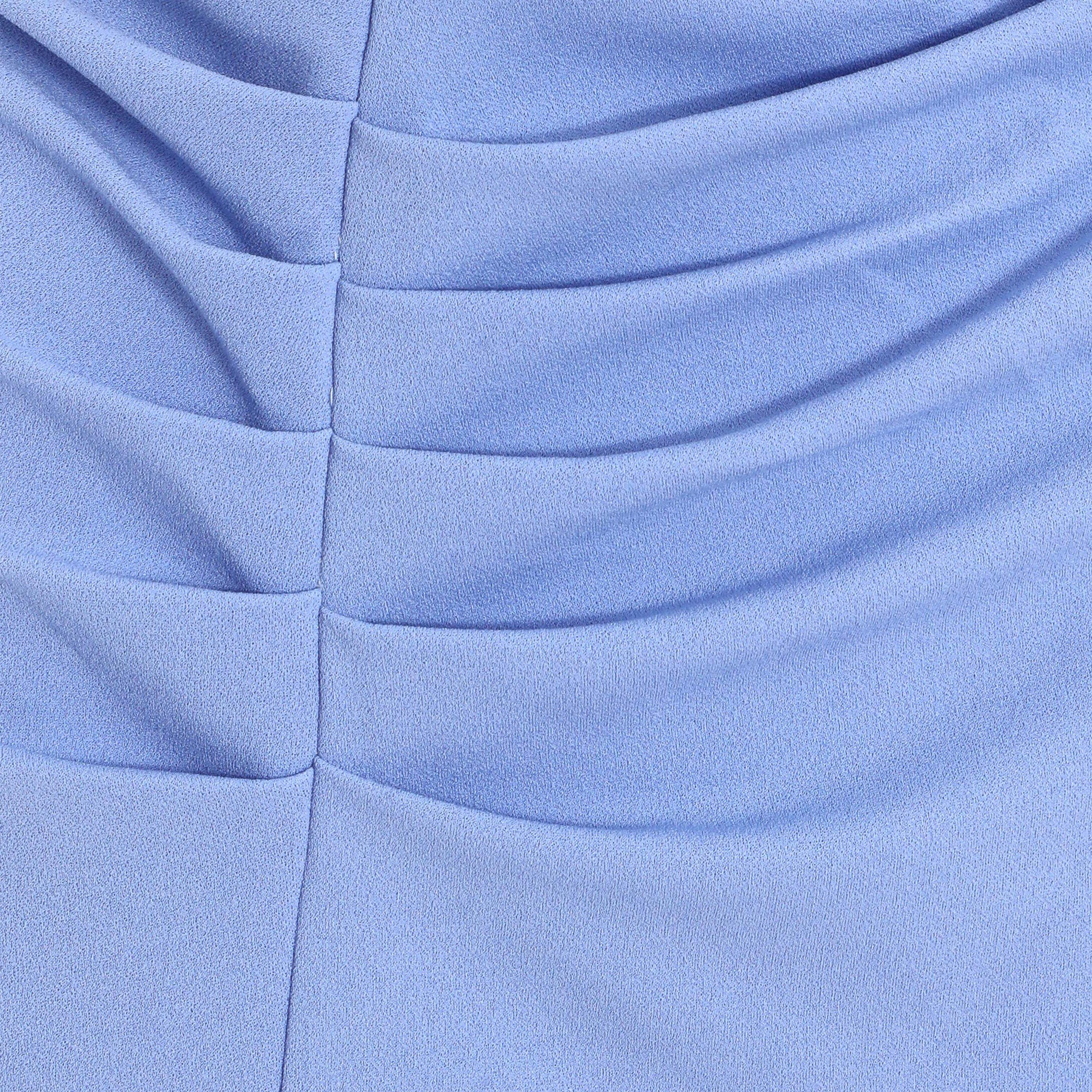 Quiz Cornflower Scuba Crepe Ruched Detail Dress-women-clothing-dresses-image-4