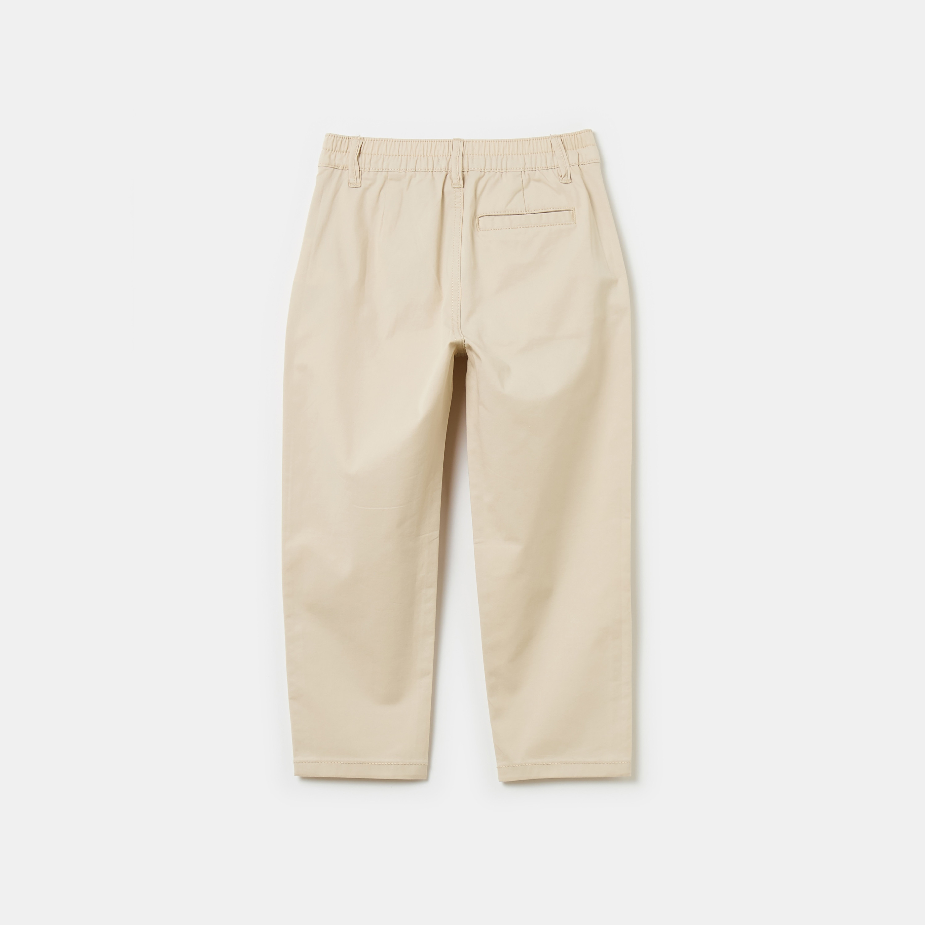 OVS Solid Single Pleated Pants-boys-clothing-bottoms-trousers-image-2
