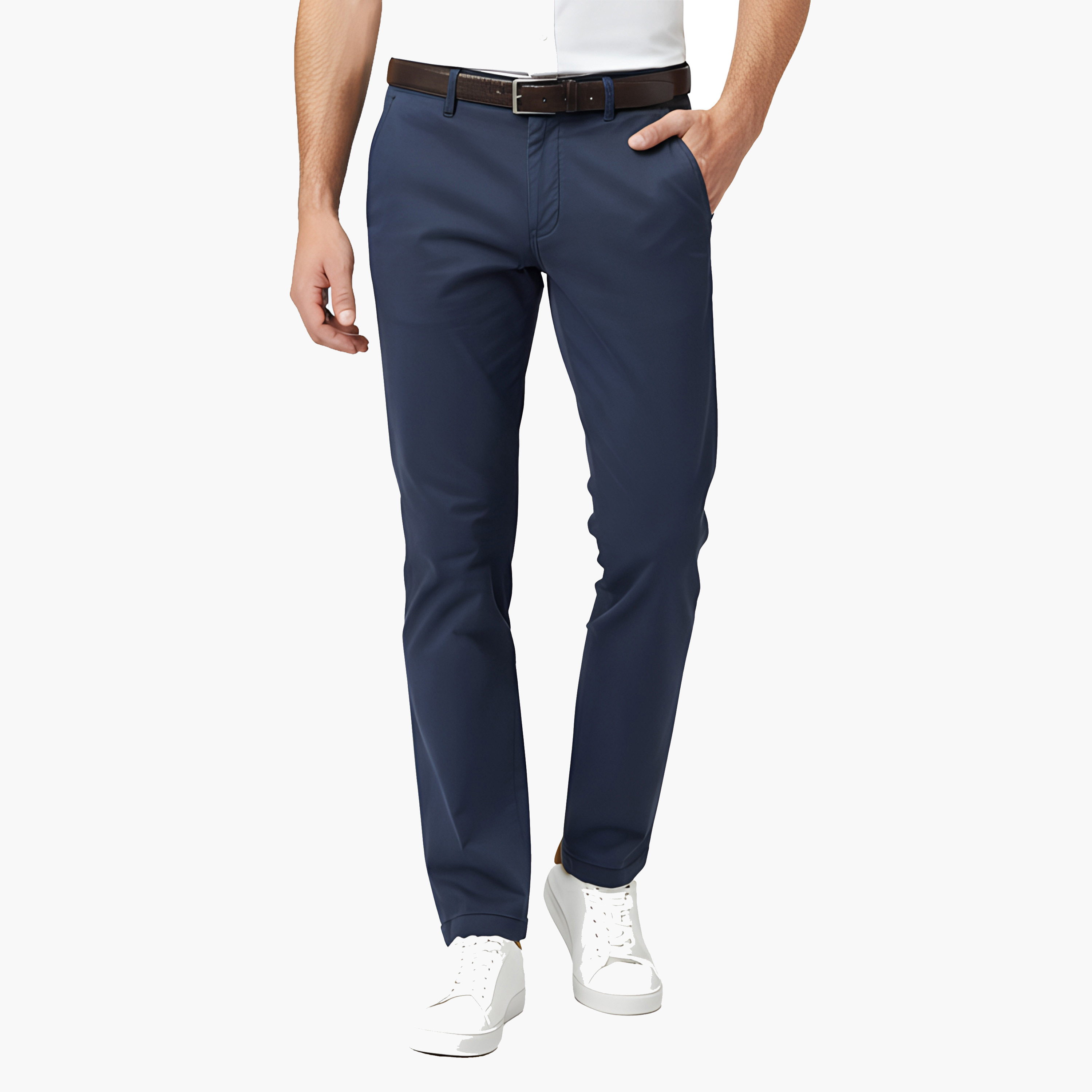 Levi's Plain Mid-Rise Button & Zip Fly Men's Chinos-men-clothing-bottoms-trousersandchinos-chinos-image-1
