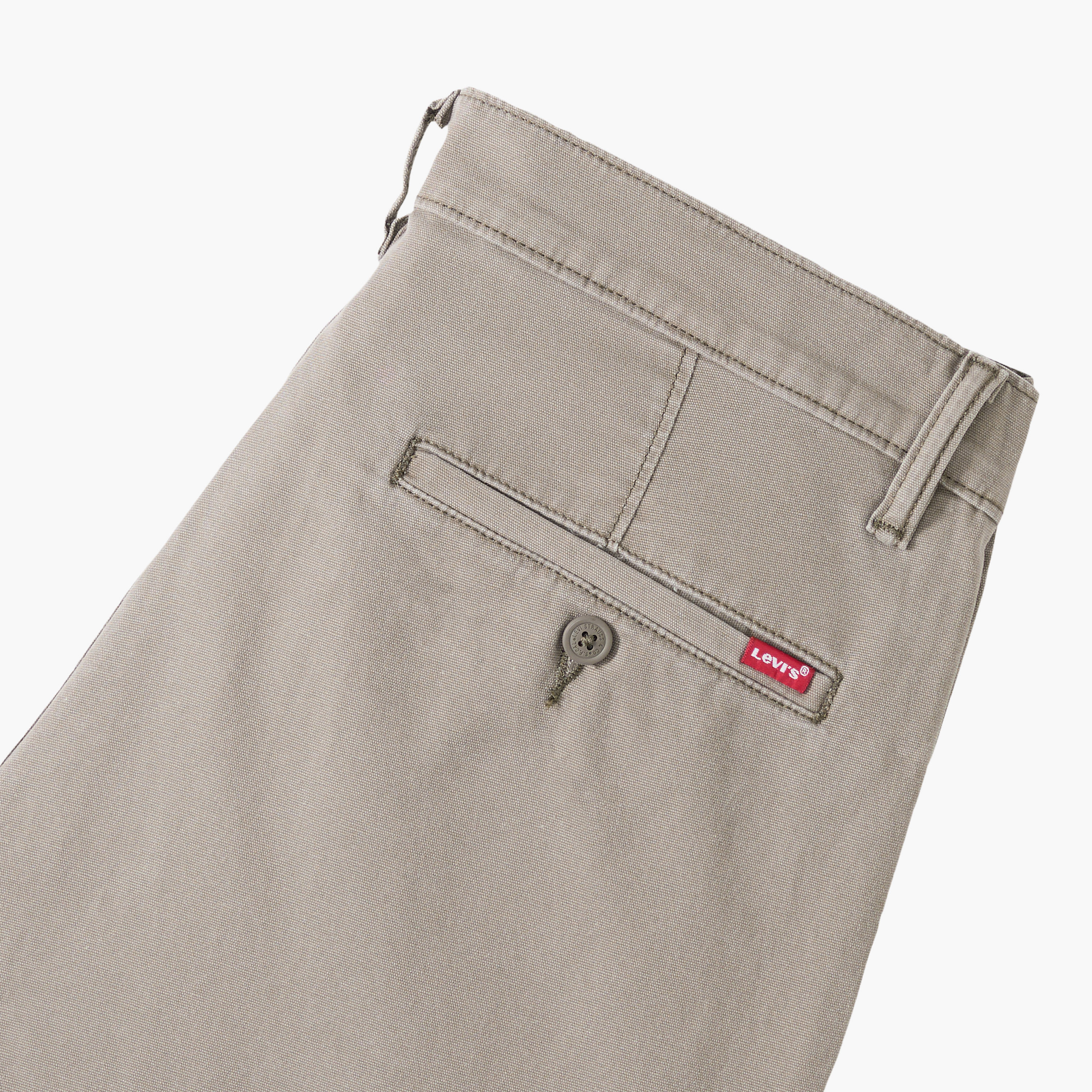 بنطال تشينو رجالي سادة بخصر متوسط وأزرار وسحاب من ليفايس-men-clothing-bottoms-trousersandchinos-chinos-image-1