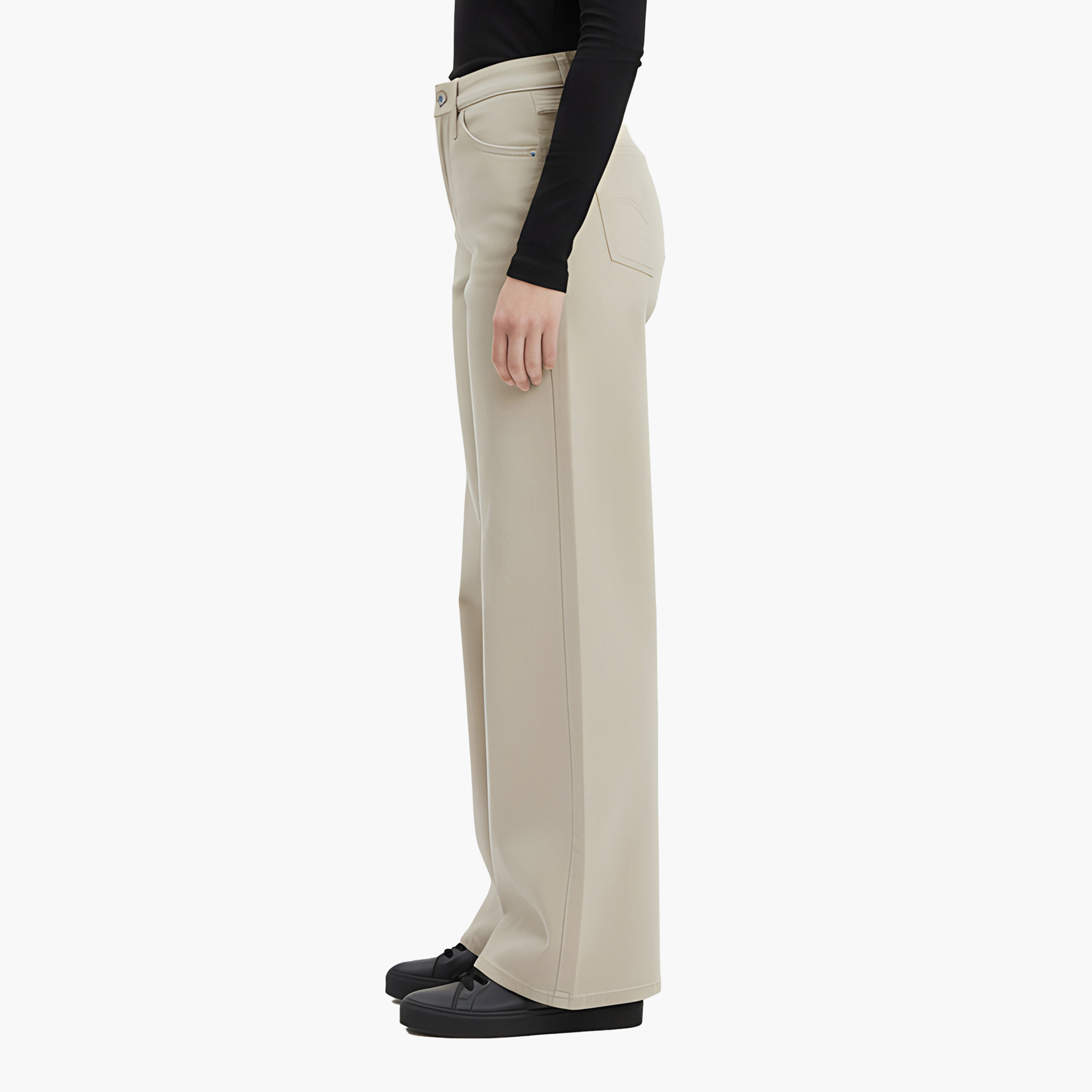 جينز ليفايس 318 بخصر عريض، سادة باللون البيج، مقاس 30 من ليفايس.-women-clothing-bottoms-jeans-image-3