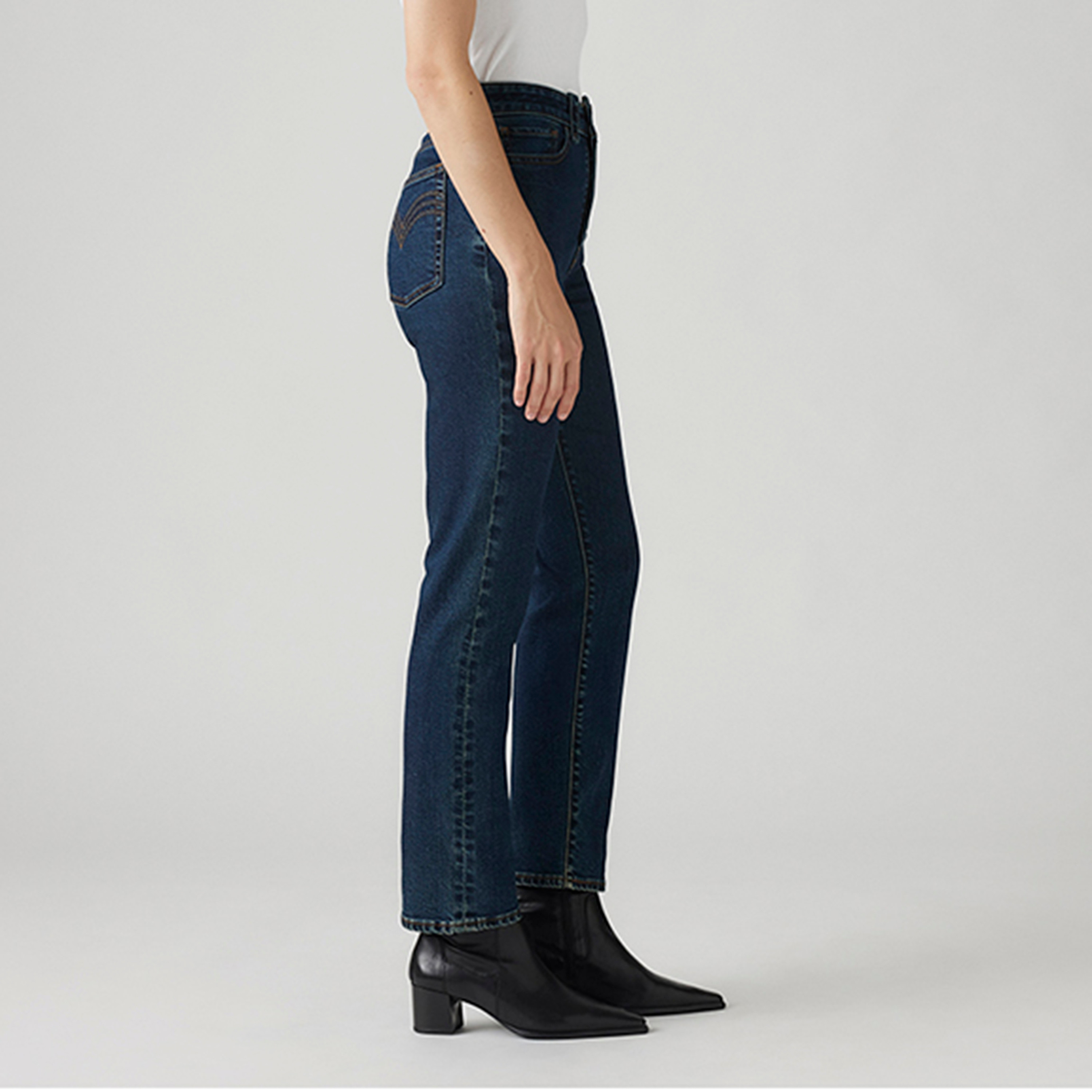سروال جينز من ليفايس للنساء أزرق بخمسة جيوب، الطول الداخلي 28-women-clothing-bottoms-jeans-image-3