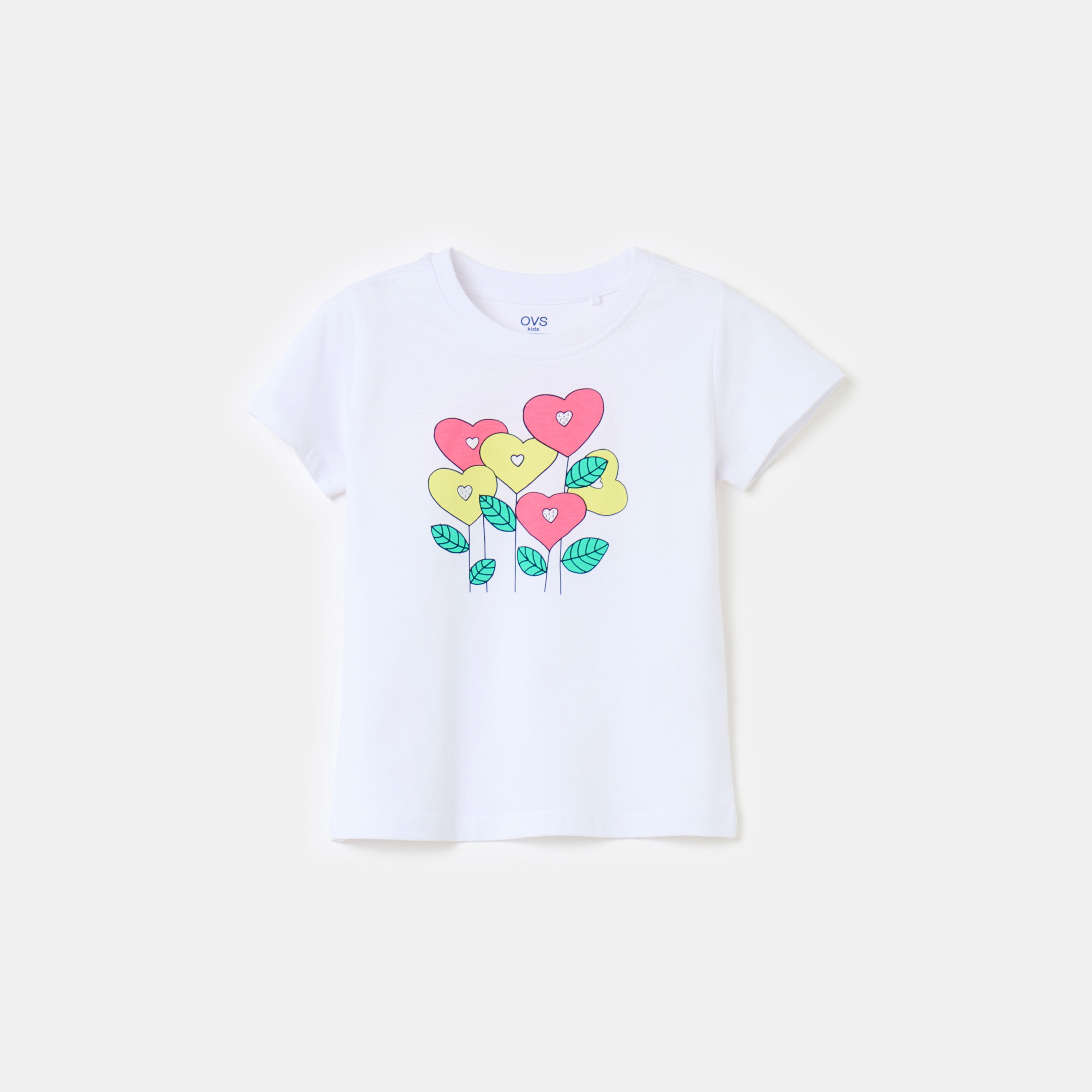 تي شيرت مطبوع بأكمام قصيرة من أوه في إس-girls-clothing-tshirts-image-1
