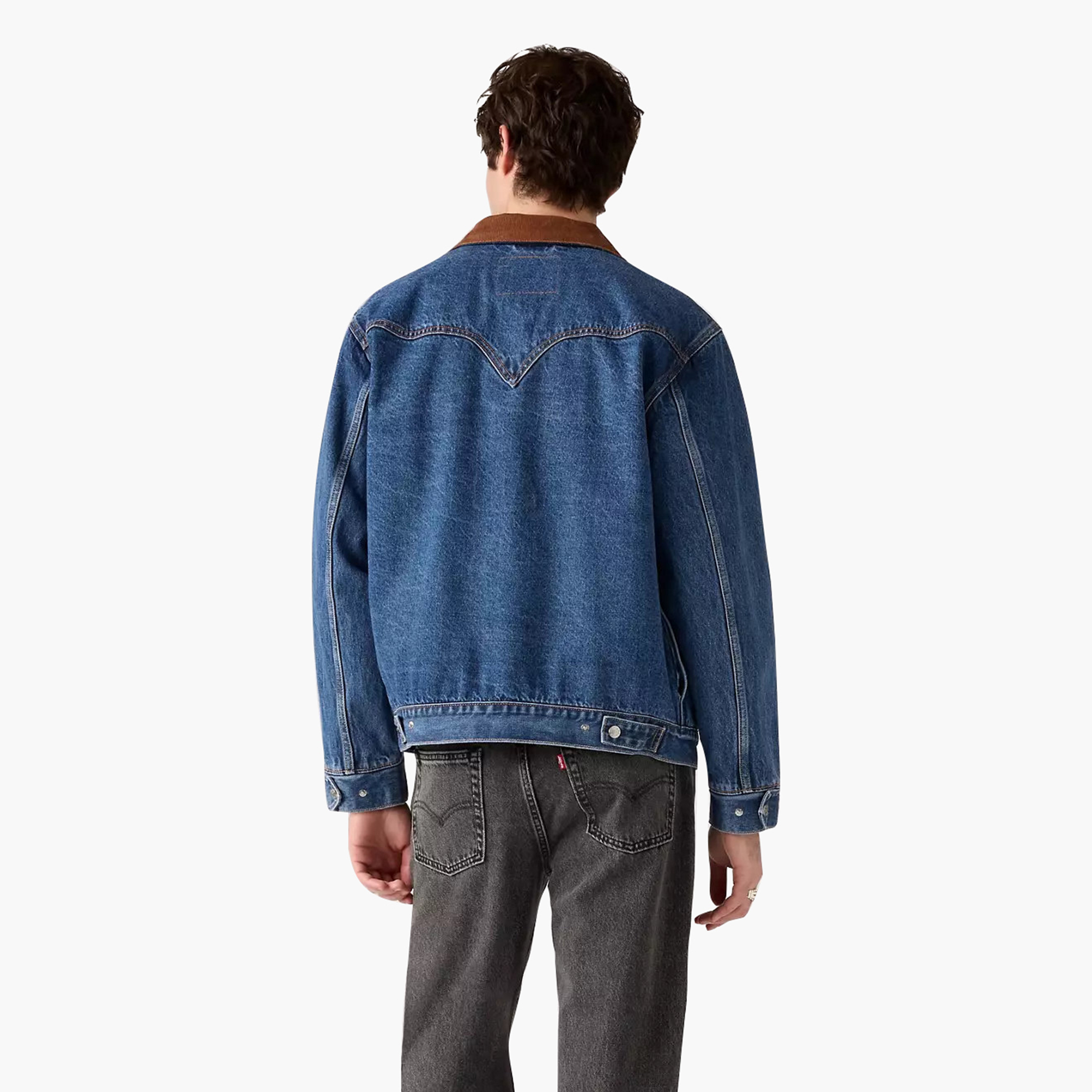 Levi's Plain Collared Long Sleeves Men's Denim Jacket-men-clothing-jacketsandblazers-jackets-image-4