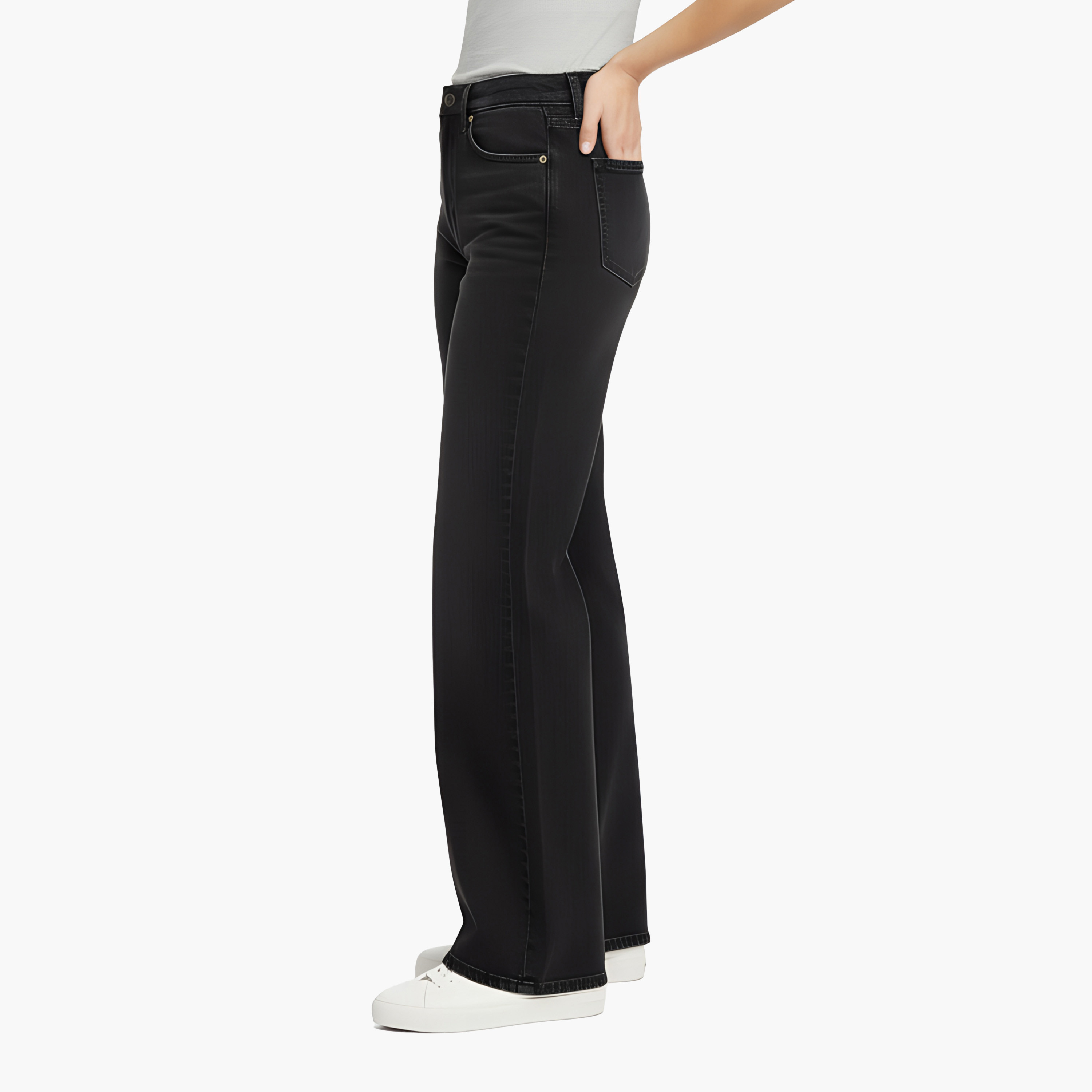 Levi's 728 Wide Leg Fit Black 5-Pocket Women's Jeans Inseam 30-women-clothing-bottoms-jeans-image-3
