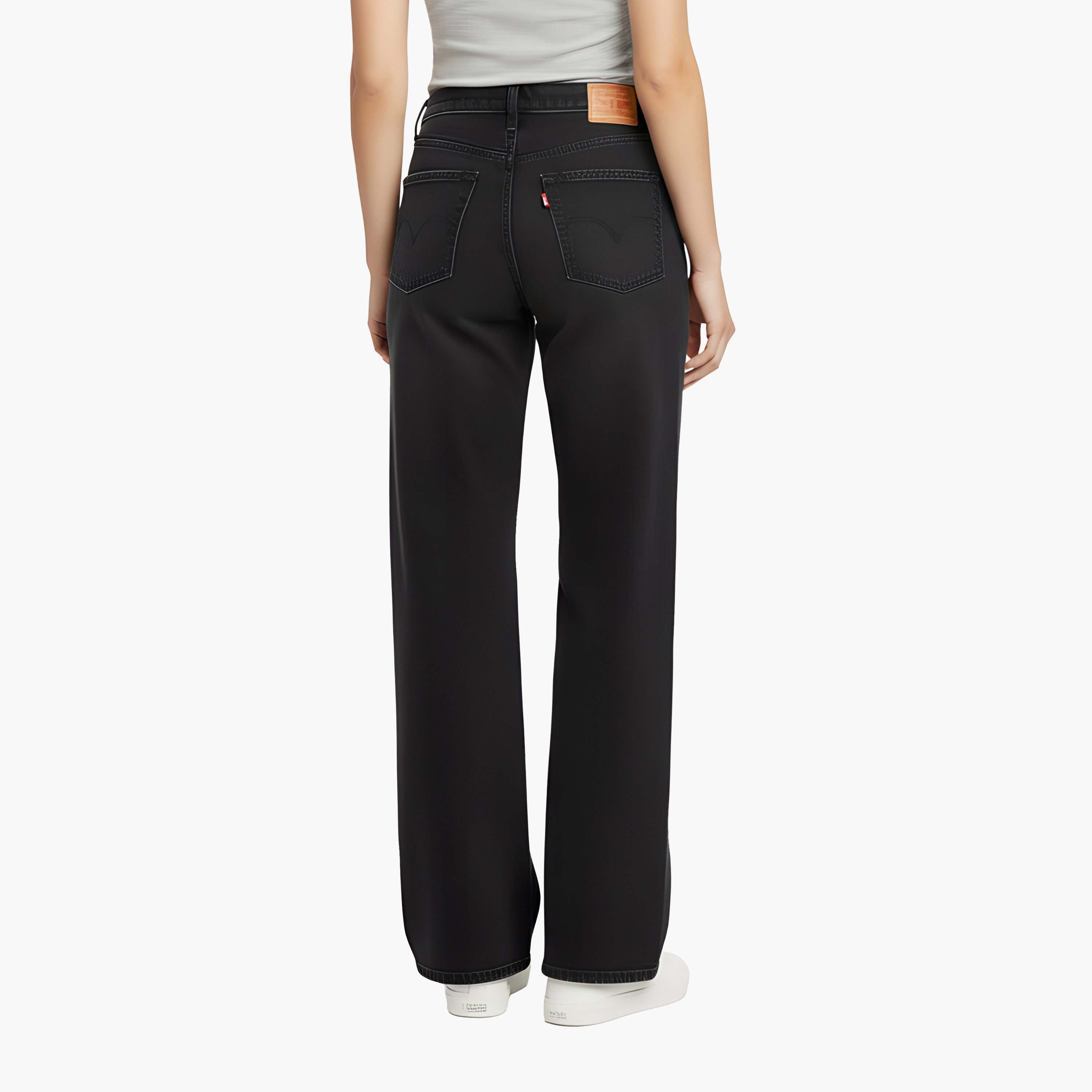 Levi's 728 Wide Leg Fit Black 5-Pocket Women's Jeans Inseam 30-women-clothing-bottoms-jeans-image-4