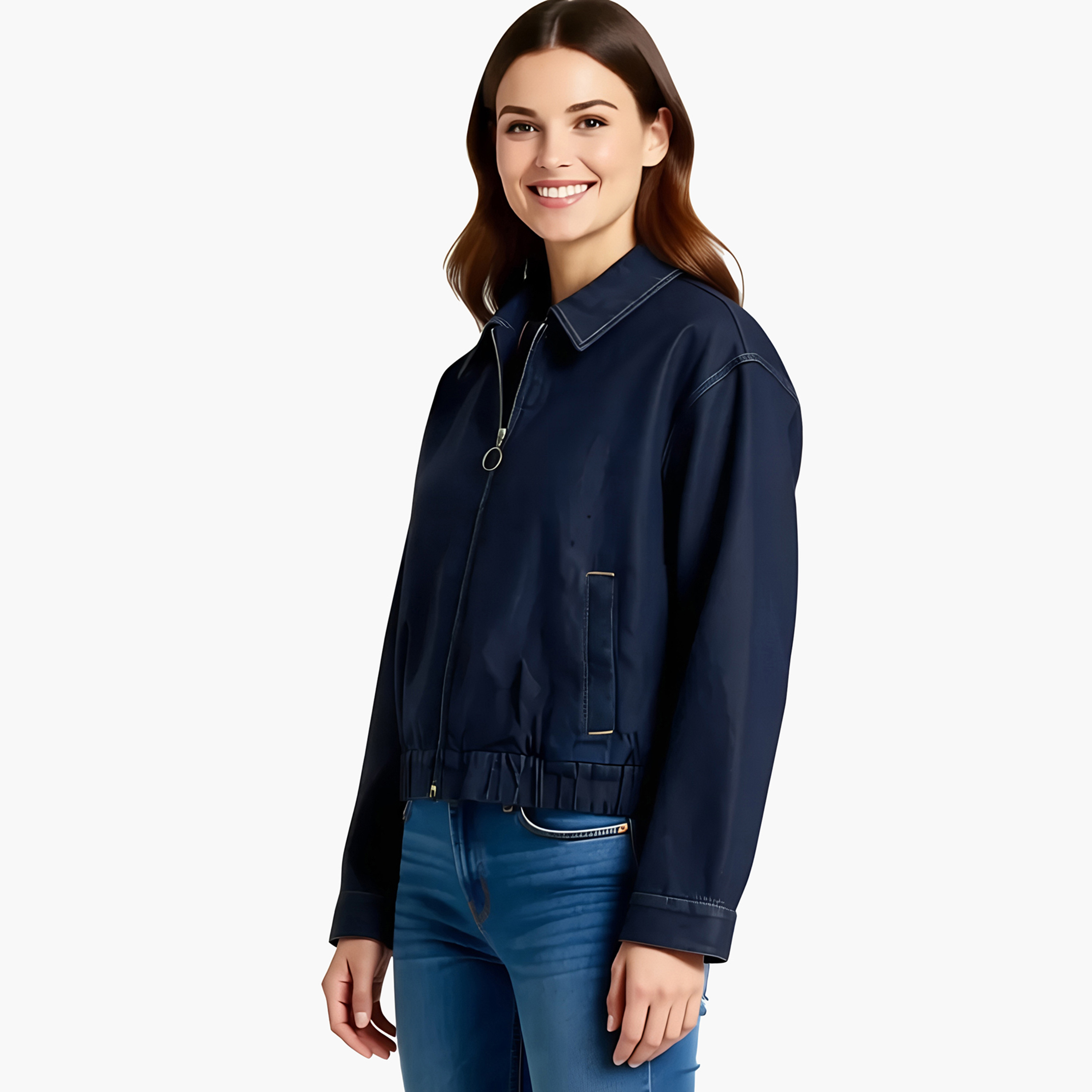 Levi's Plain Long Sleeves Collared Women's Denim Jacket-women-winterwear-coatsandjackets-jackets-image-3