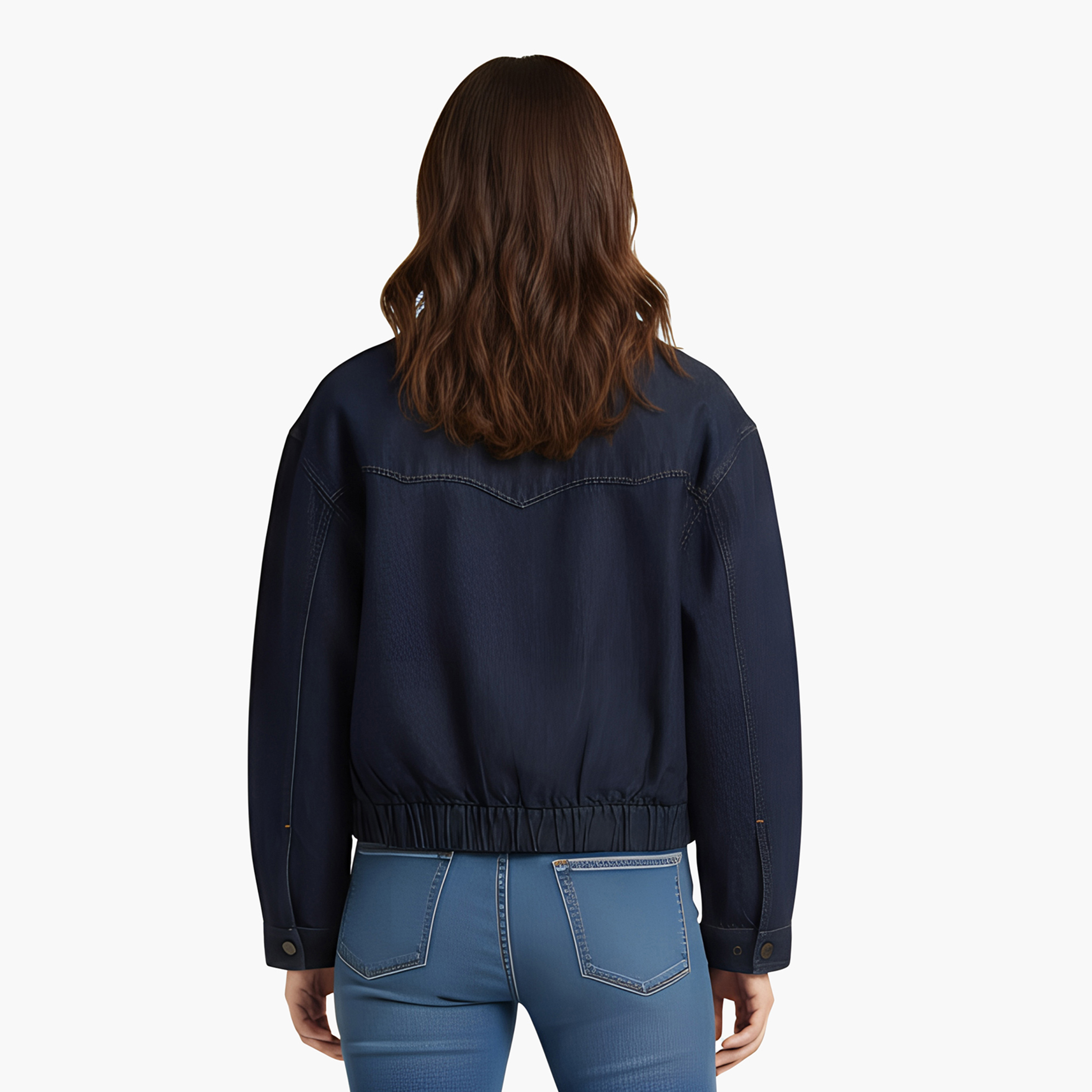 Levi's Plain Long Sleeves Collared Women's Denim Jacket-women-winterwear-coatsandjackets-jackets-image-4