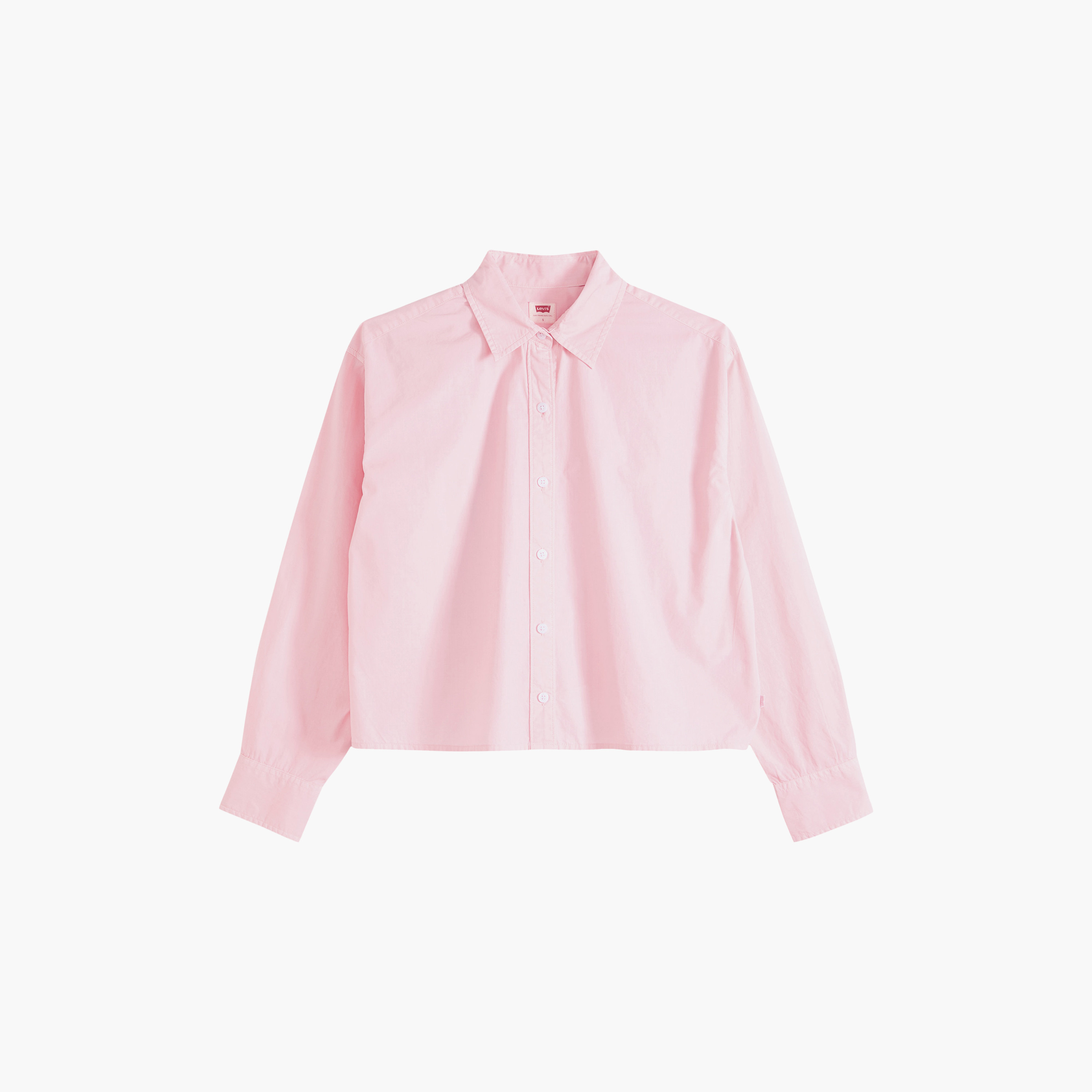 قميص نسائي سادة بياقة وأكمام طويلة من ليفايس-women-clothing-shirtsandblouses-shirts-image-5