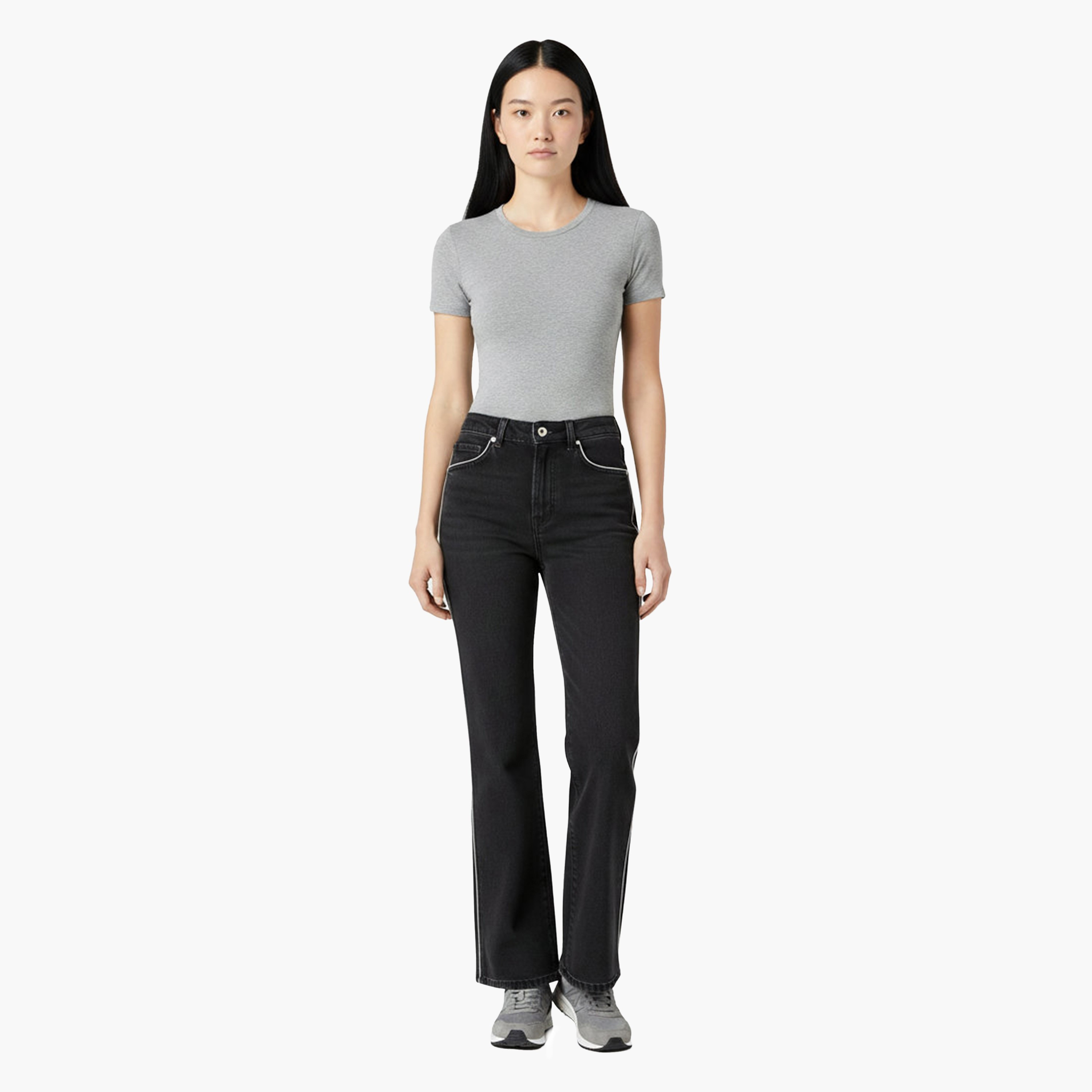 جينز حريمي بقصة "بوي فريند"، أسود بـ 4 جيوب، مقاس 30 من ليفايس-women-clothing-bottoms-jeans-image-2