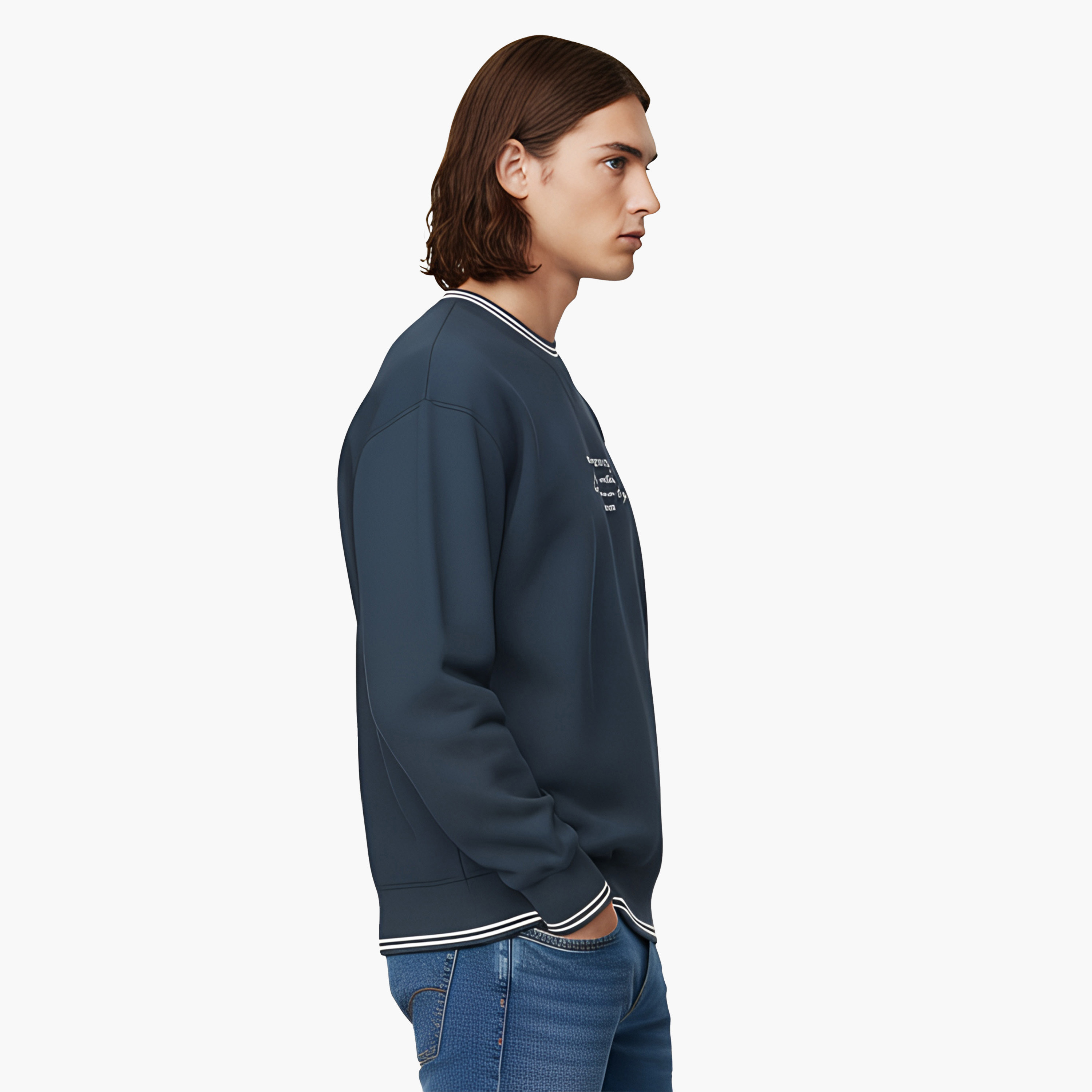 سويت شيرت رجالي سادة برقبة دائرية وأكمام طويلة من ليفايس-men-winterwear-hoodiesandsweatshirts-image-3