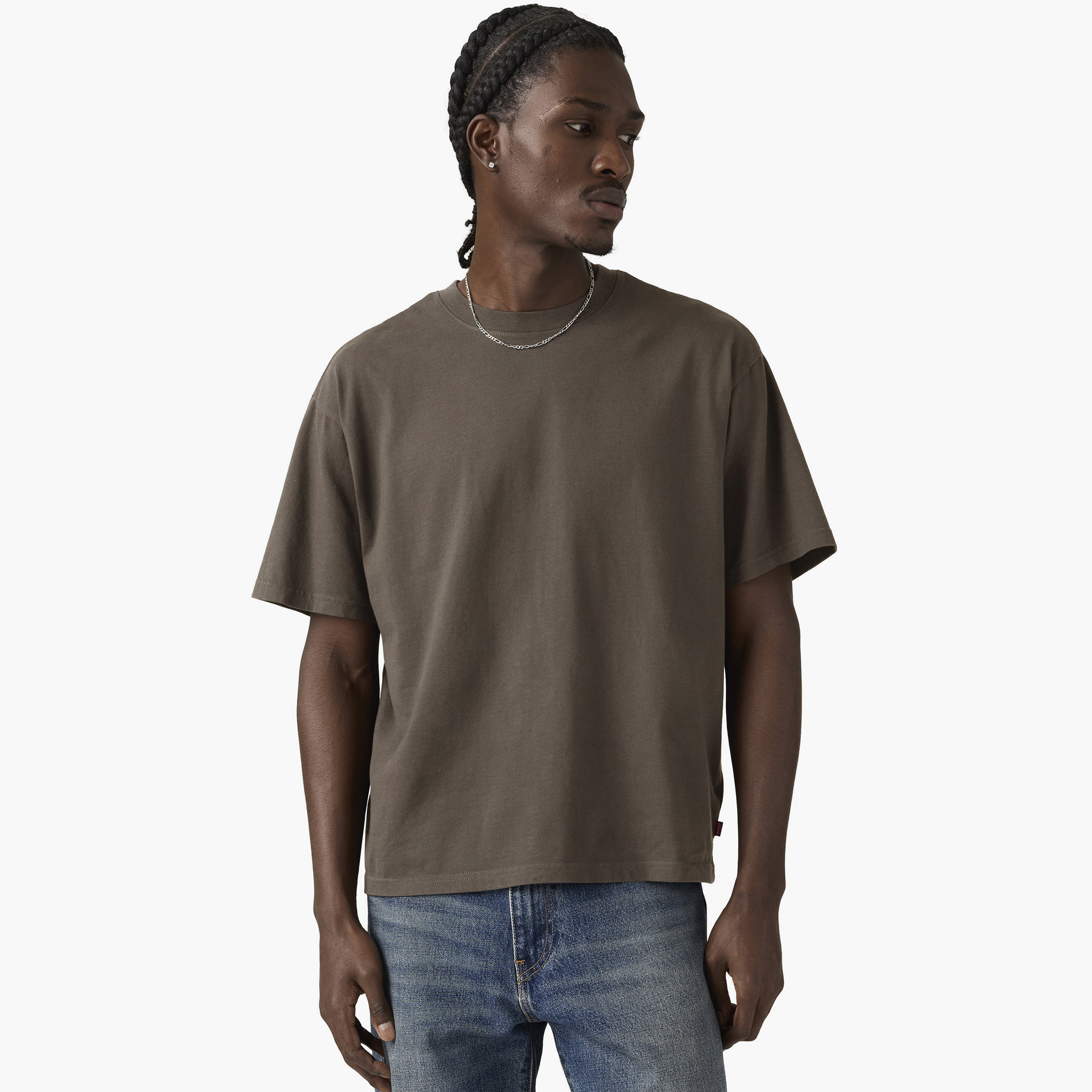 تي شيرت رجالي سادة بياقة دائرية وأكمام قصيرة من ليفايس-men-clothing-tshirtsandpolos-tshirts-image-3