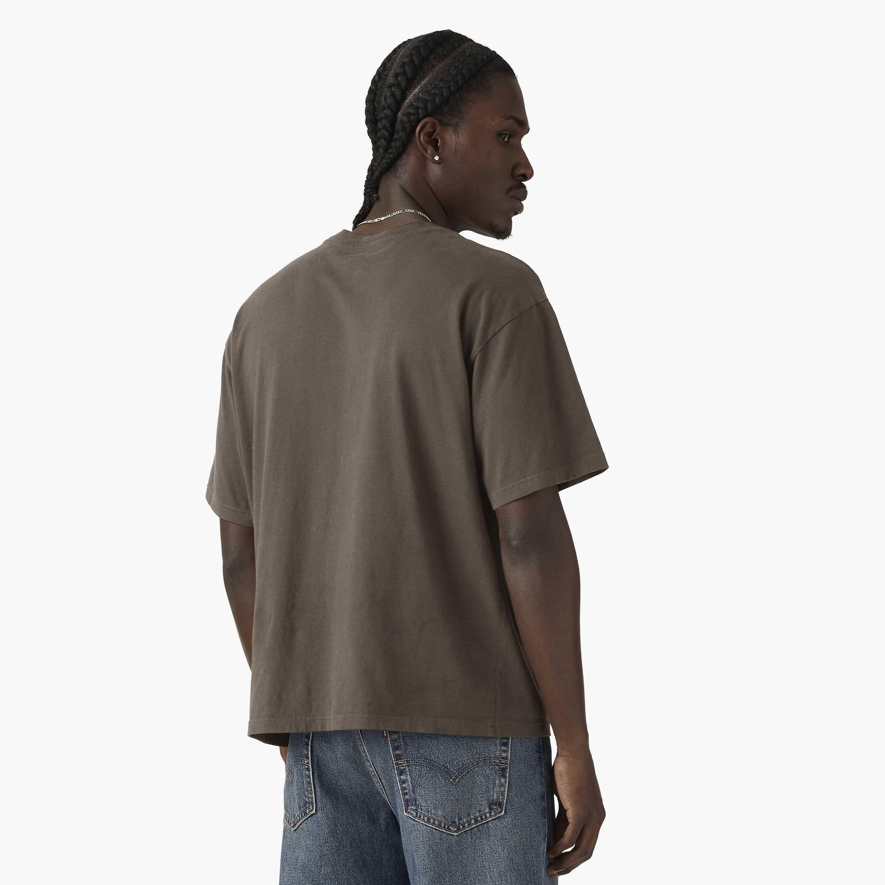 تي شيرت رجالي سادة بياقة دائرية وأكمام قصيرة من ليفايس-men-clothing-tshirtsandpolos-tshirts-image-4