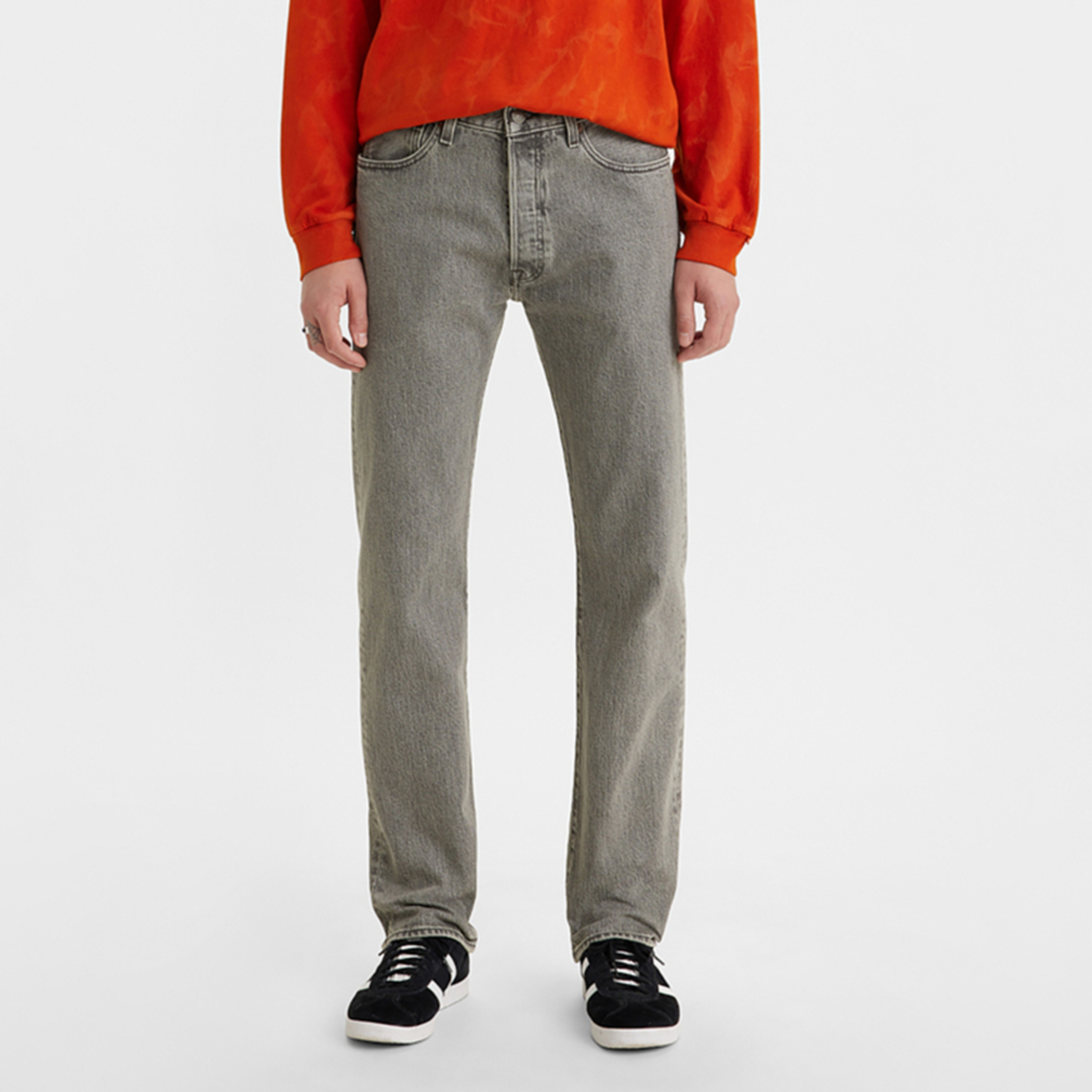 سروال بقصة مستقيمة للرجال من ليفايس ديرينزو وخمسة جيوب باللون الأزرق، مقاس 32-men-clothing-bottoms-jeans-image-1