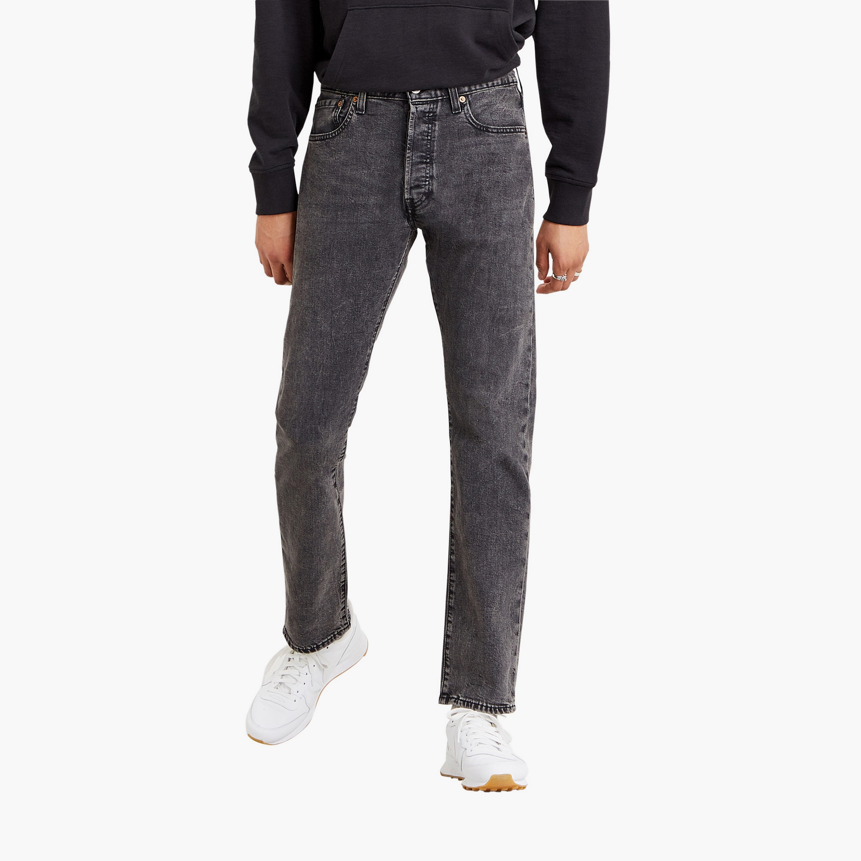 Levi's 501 Straight Fit Mid Rise Straight Leg Jeans-men-clothing-bottoms-jeans-image-1