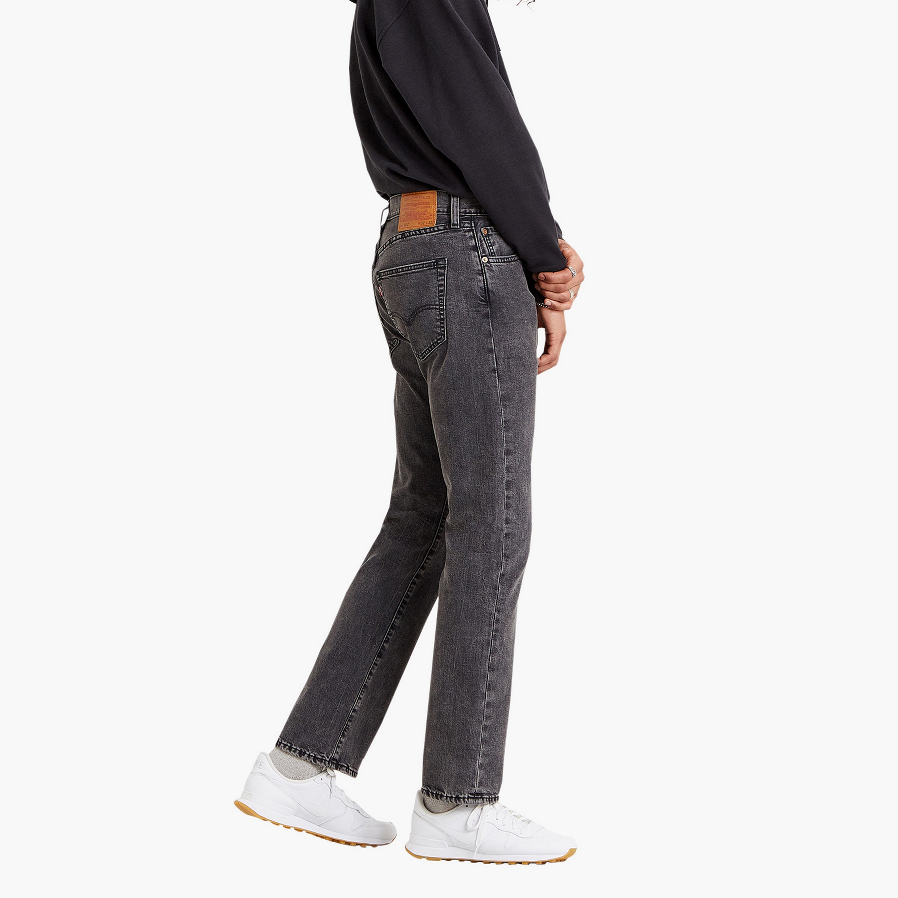 Levi's 501 Straight Fit Mid Rise Straight Leg Jeans-men-clothing-bottoms-jeans-image-2
