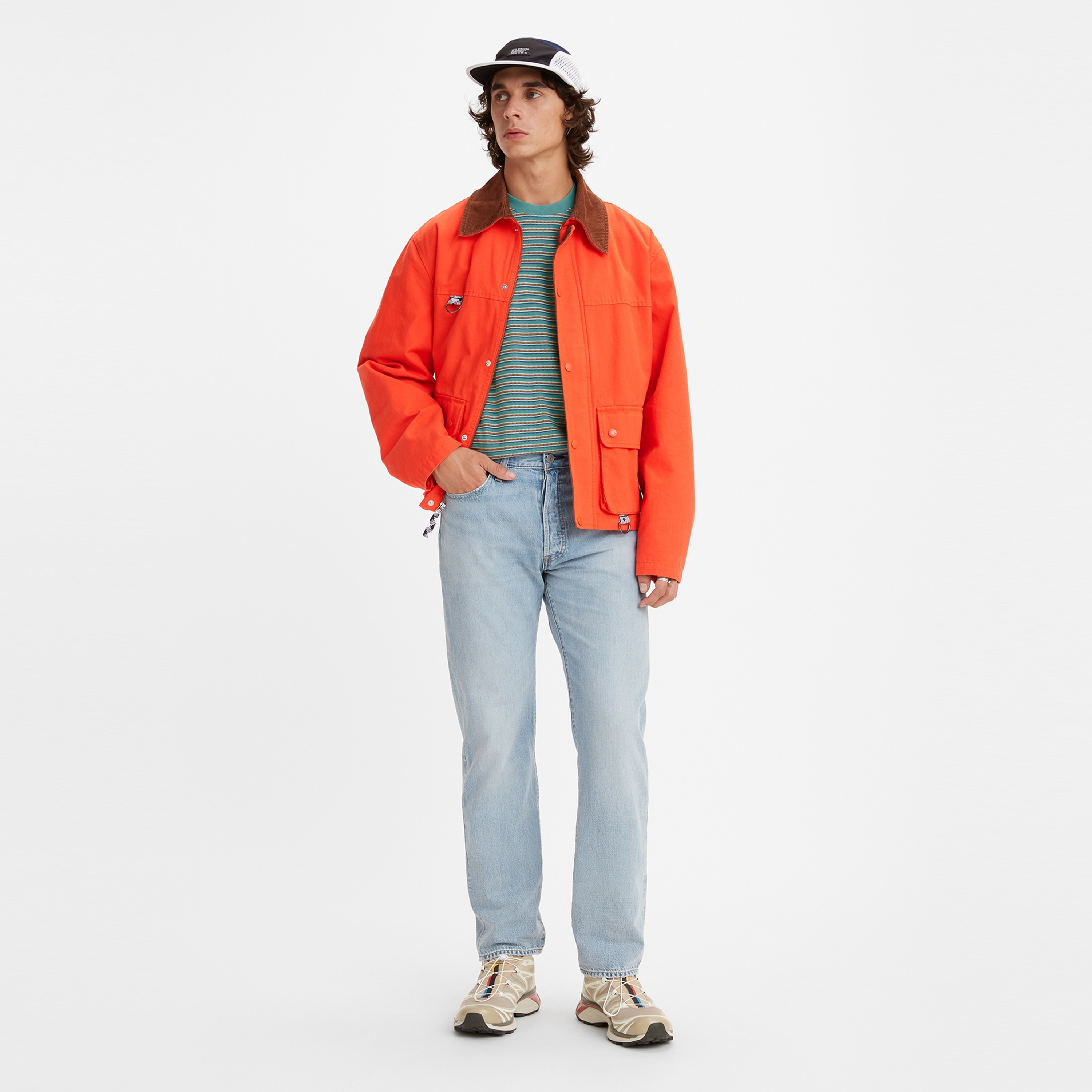 Levi's 501 Straight Fit Mid Rise Pocket Detail Jeans-men-clothing-bottoms-jeans-image-4