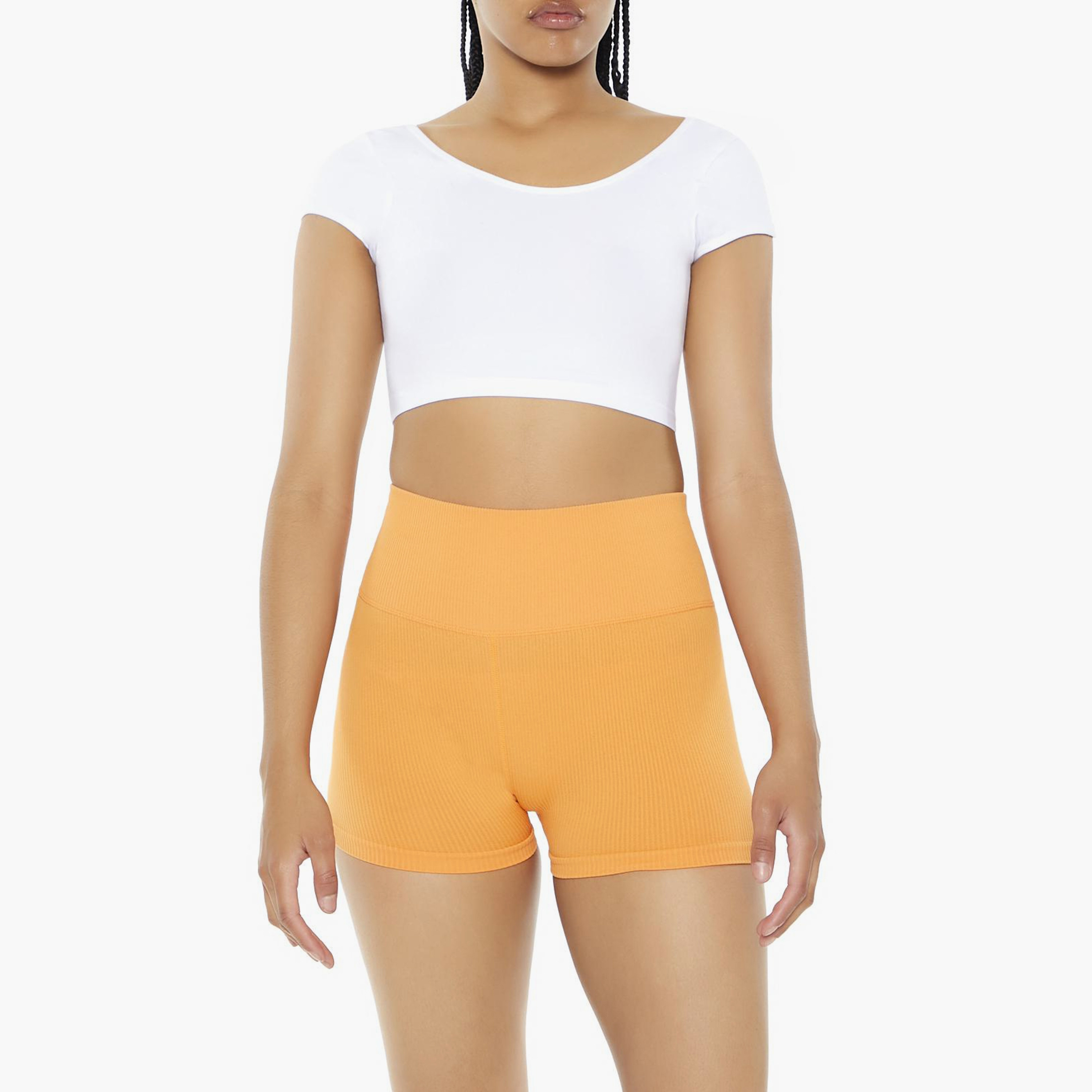 Buy Women s Forever 21 Plain High Rise Women s Biker Shorts Online Centrepoint UAE