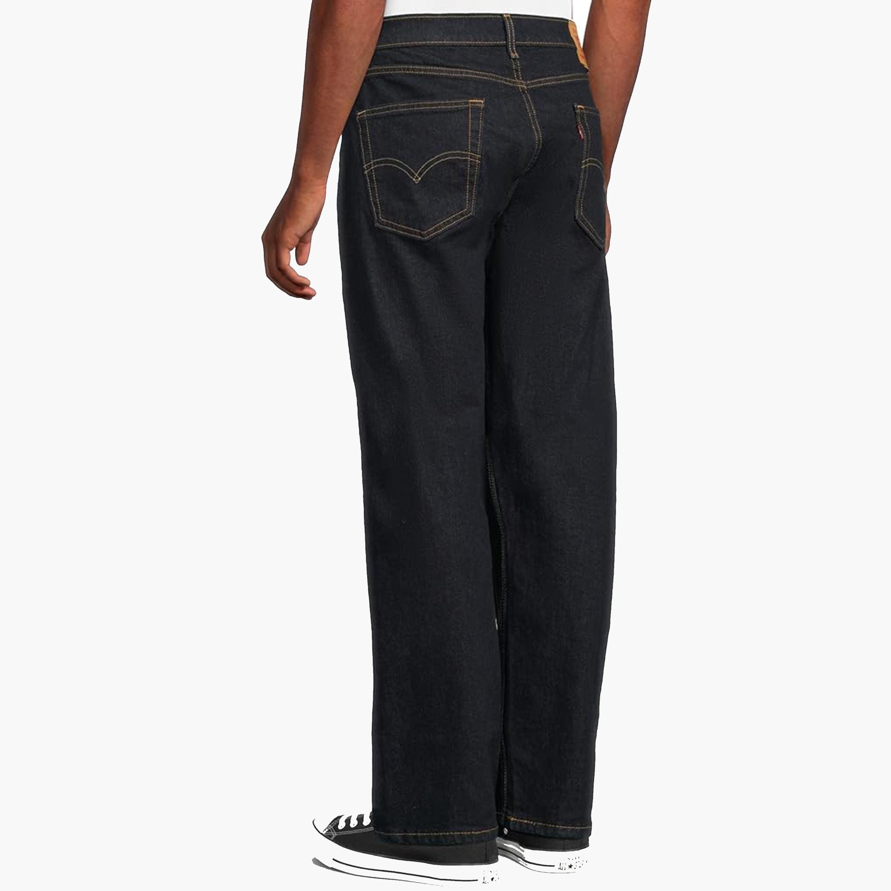 بنطلون جينز رجالي 505 بقصة مستقيمة وخمسة جيوب باللون الأزرق مقاس 32 من ليفايس-men-clothing-bottoms-jeans-image-4