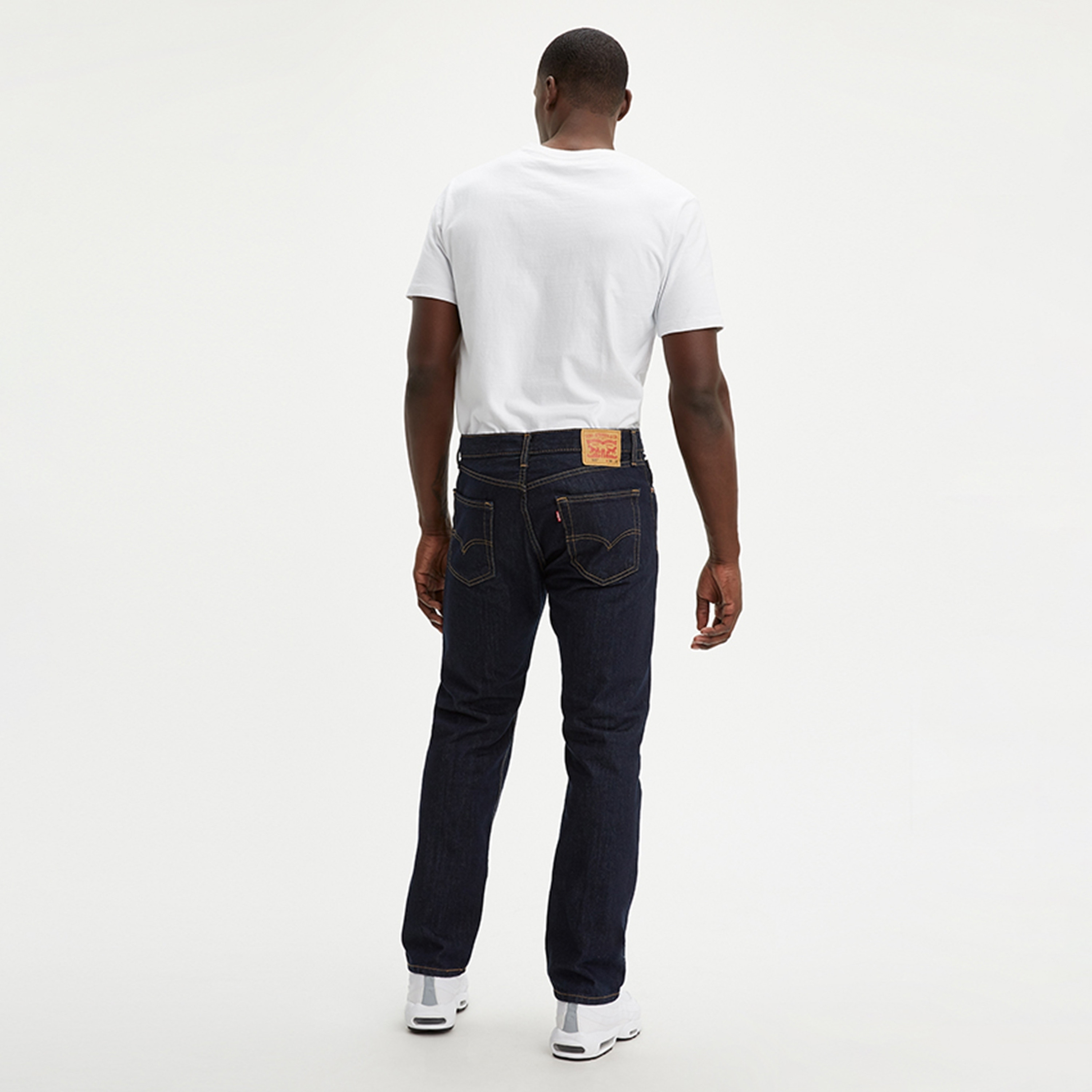Levi's 505 Blue Regular Fit Mid Rise Pocket Detail Jeans-men-clothing-bottoms-jeans-image-2