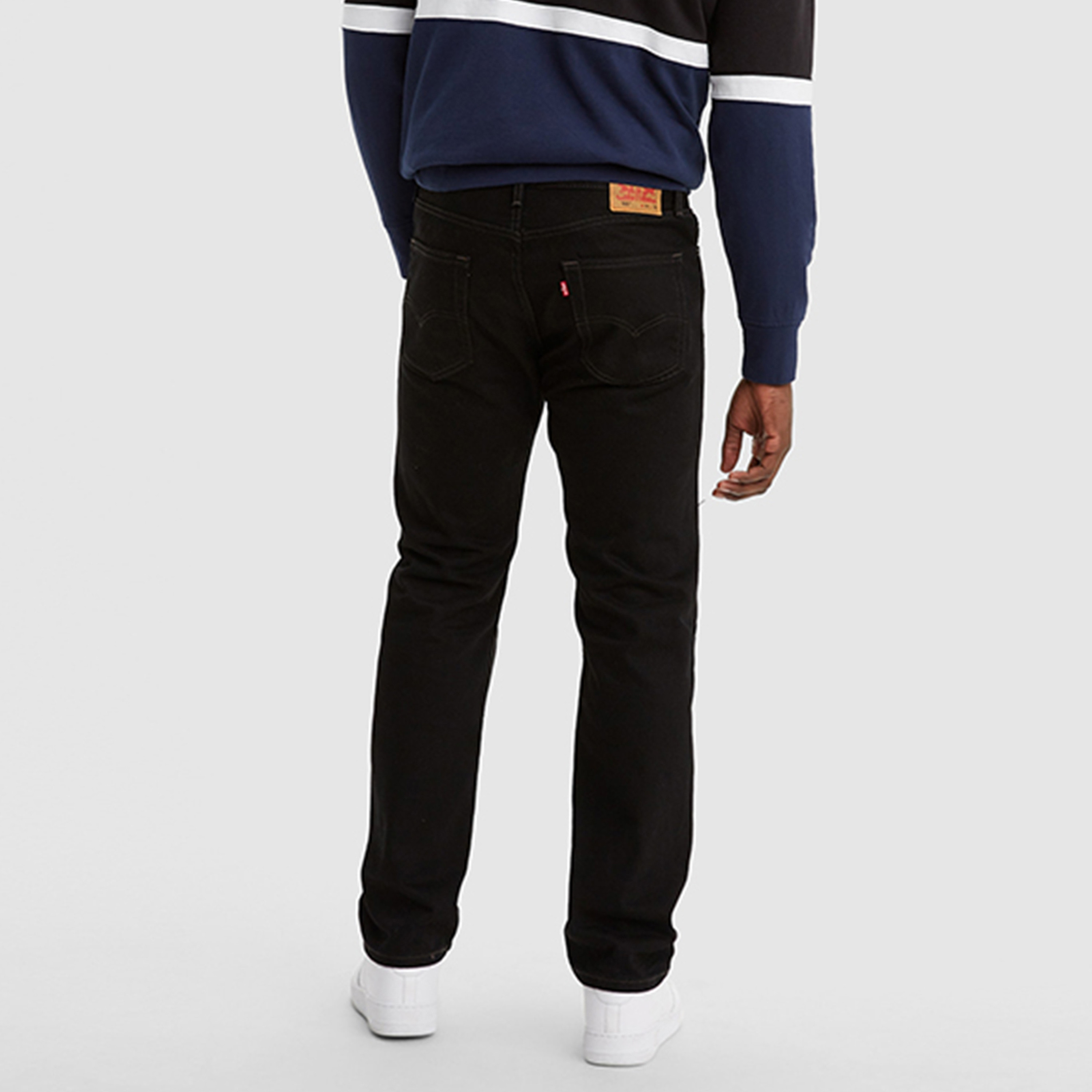 Levi's 505 Straight Fit Black 5-Pocket Men's Jeans Inseam 34-men-clothing-bottoms-jeans-image-4