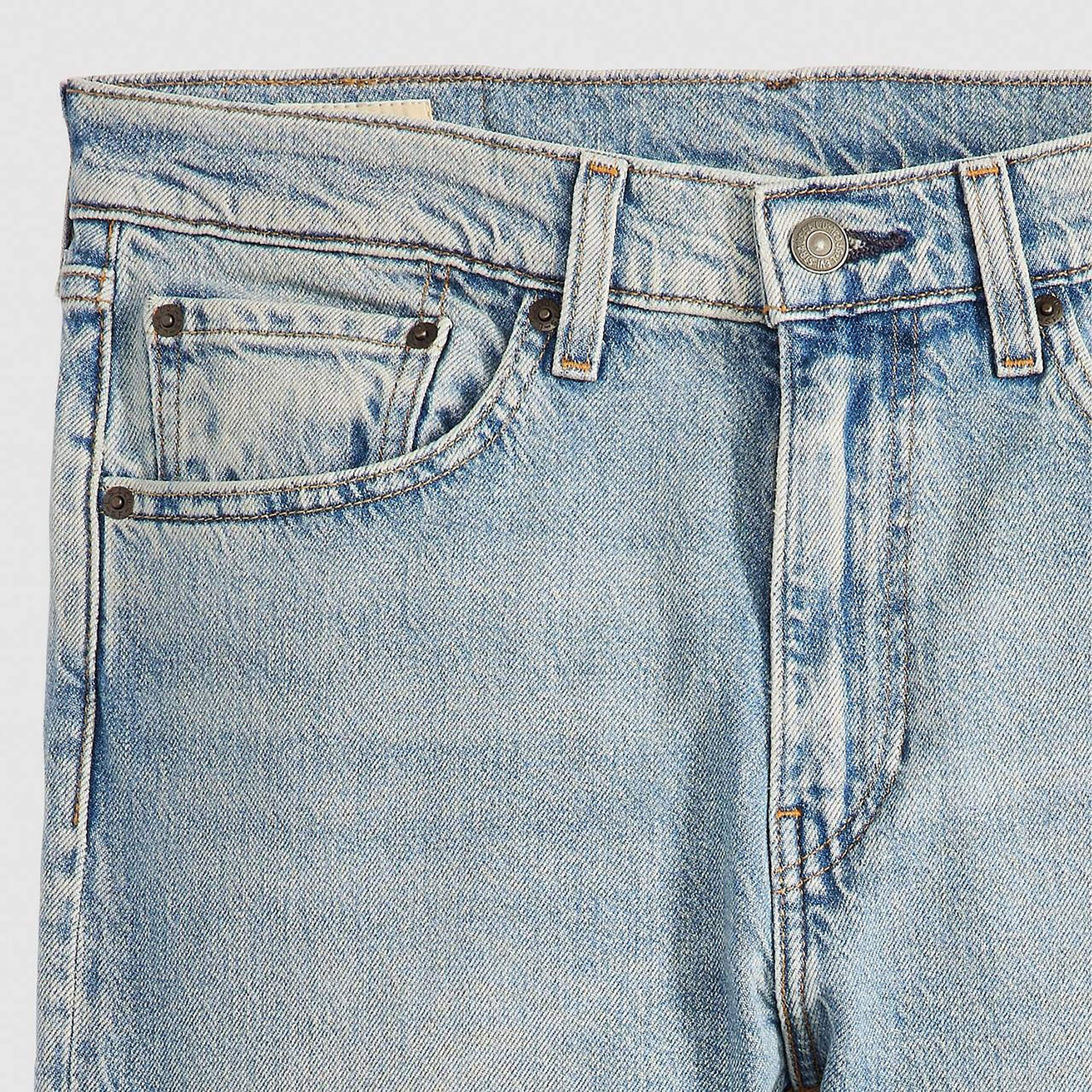Levi's 505 Straight Fit Indigo 5 Pocket Men's Jeans Inseam 34-men-clothing-jeans-image-3