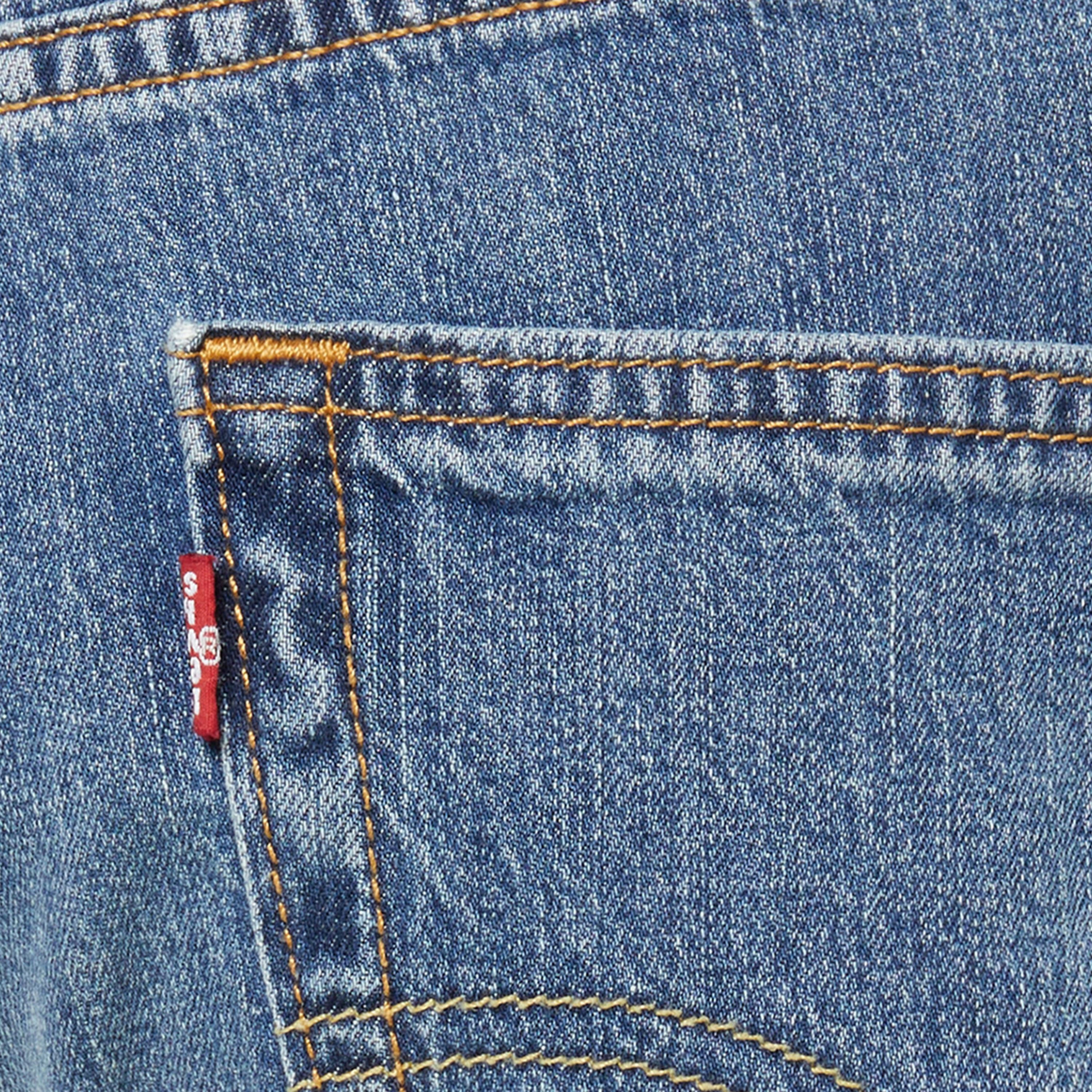 بنطلون جينز رجالي 505 بقصة مستقيمة وخمسة جيوب باللون الأزرق مقاس 32 من ليفايس-men-clothing-bottoms-jeans-image-3