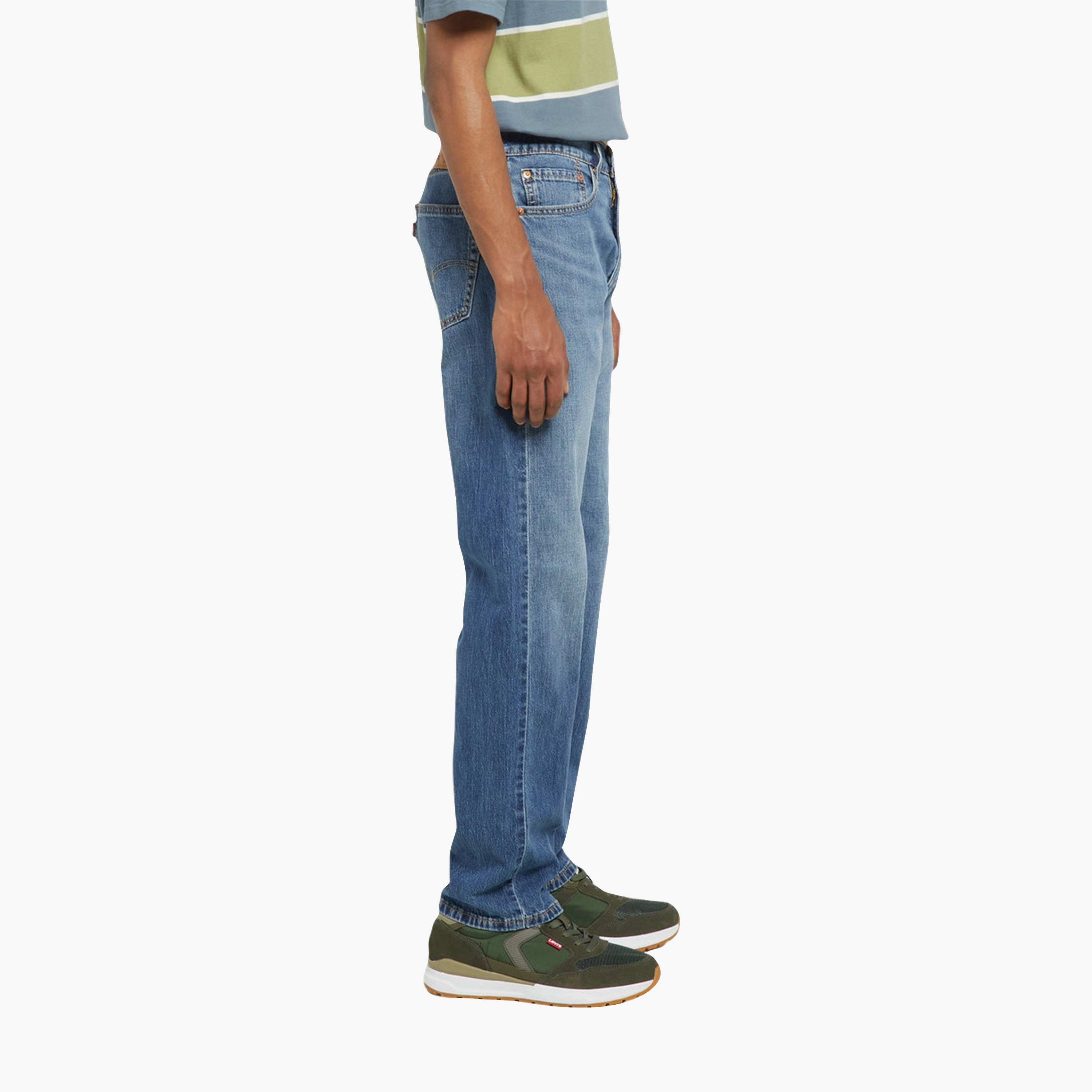 Levi's 505 Straight Fit Blue 5-Pocket Men's Jeans Inseam 32-men-clothing-bottoms-jeans-image-4