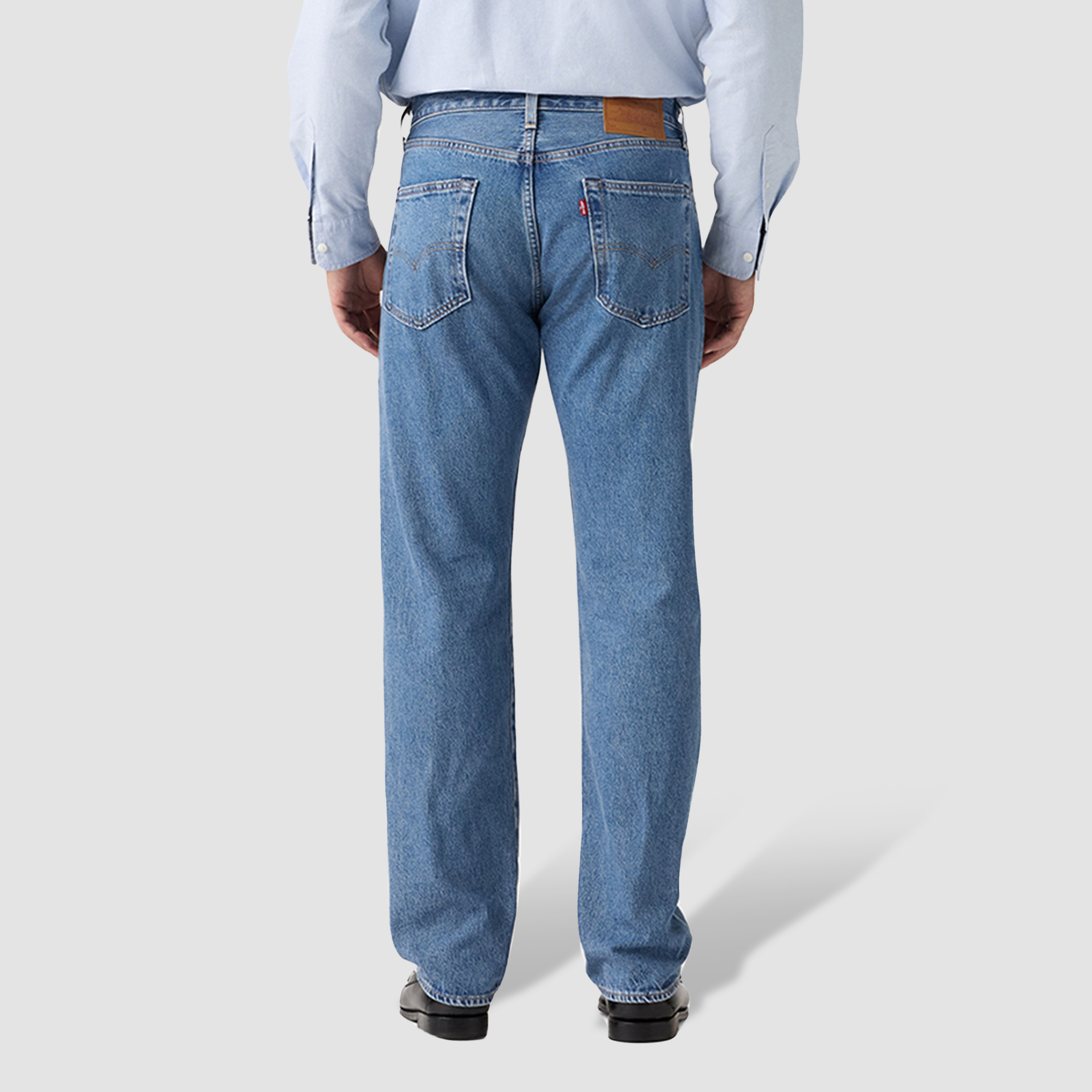 Levi's 501 Straight Fit Blue 5-Pocket Jeans Inseam 32-men-clothing-bottoms-jeans-image-3