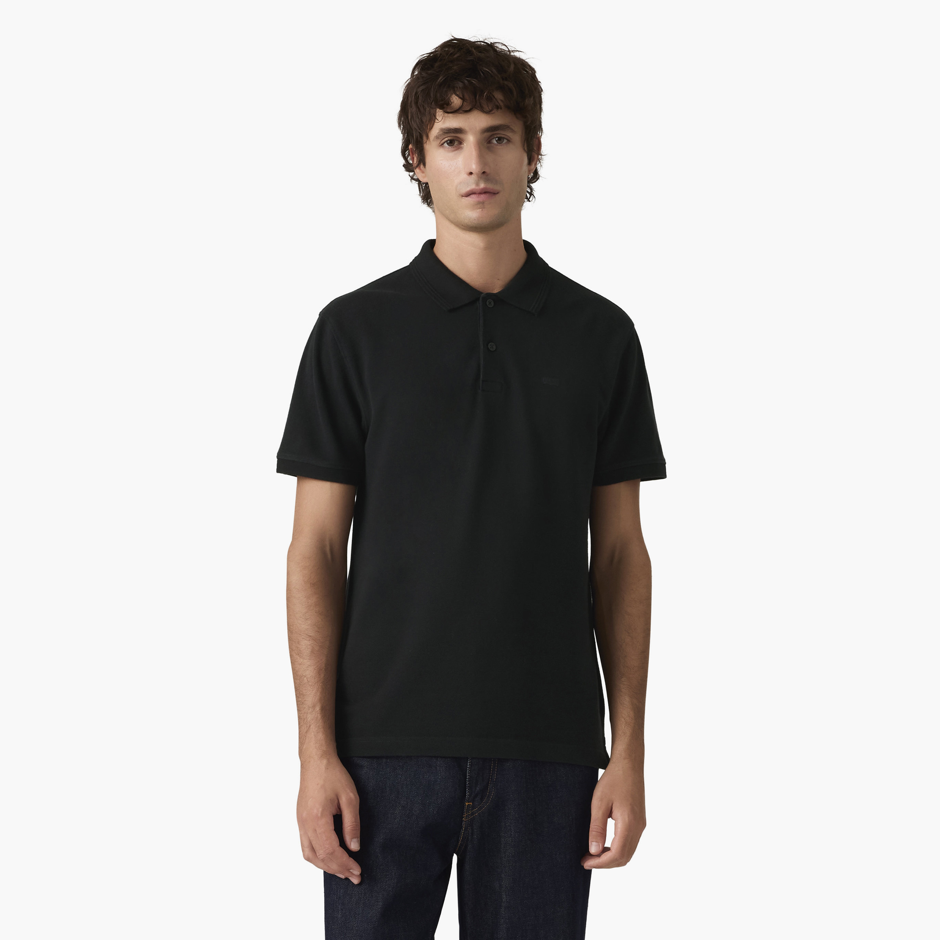 Levi's Plain Collared Short Sleeves Men's Polo T-Shirt-men-clothing-tshirtsandpolos-polos-image-1