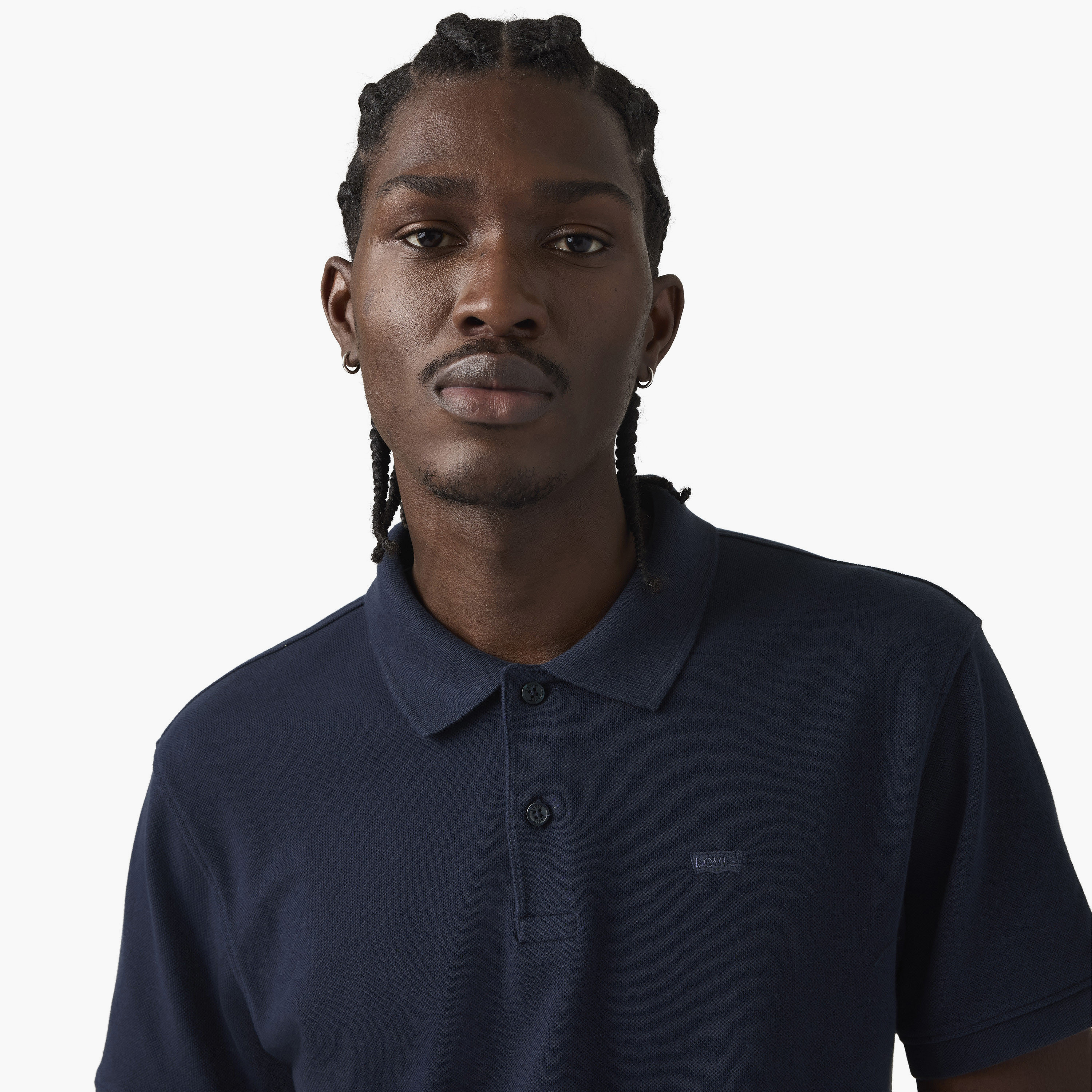 تي شيرت بولو رجالي سادة بأكمام قصيرة وياقة من ليفايس-men-clothing-tshirtsandpolos-polos-image-3