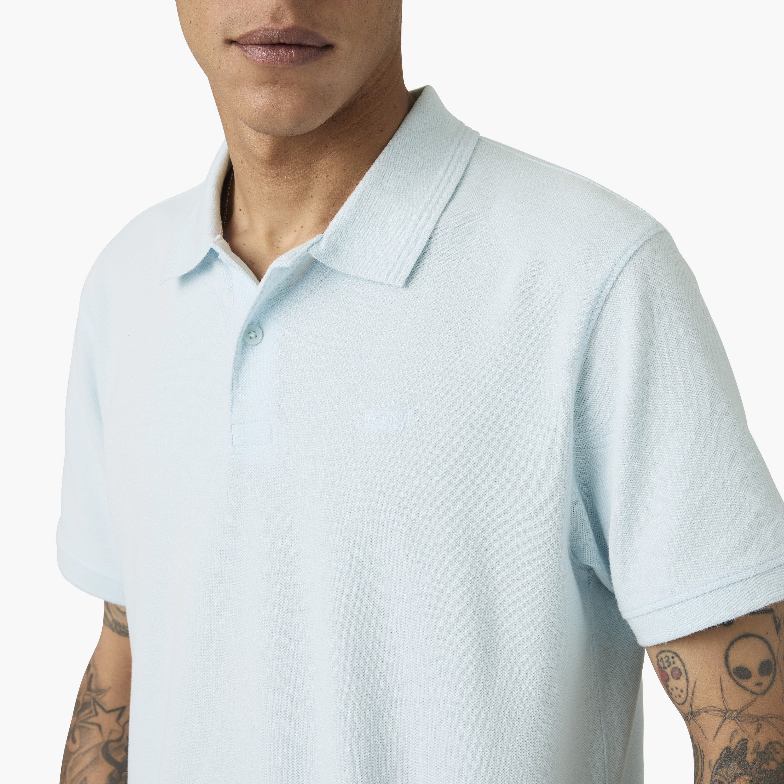 Levi's Plain Collared Short Sleeves Men's Polo T-Shirt-men-clothing-tshirtsandpolos-polos-image-2