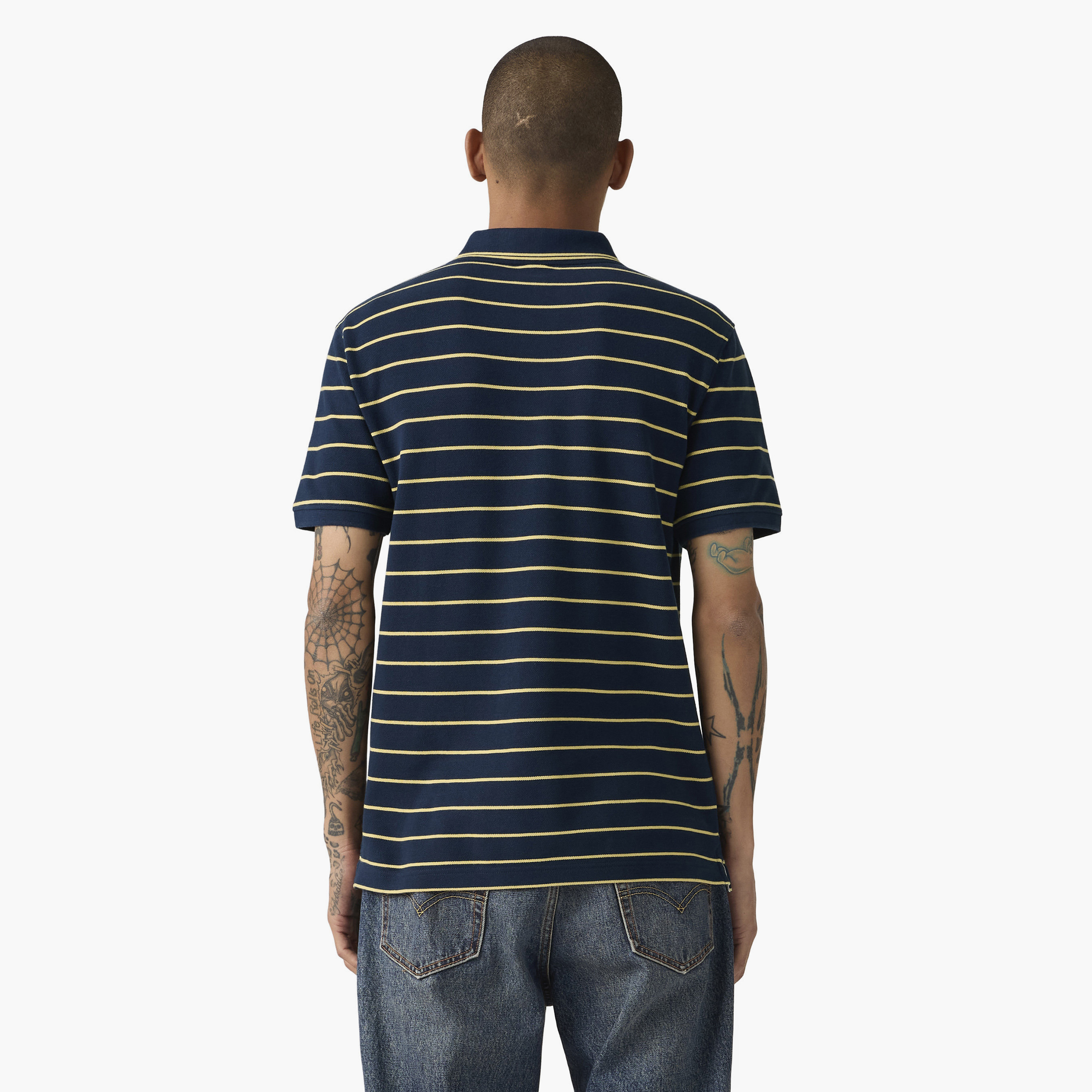 Levi's Striped Collared Short Sleeves Men's Polo T-Shirt-men-clothing-tshirtsandpolos-polos-image-4
