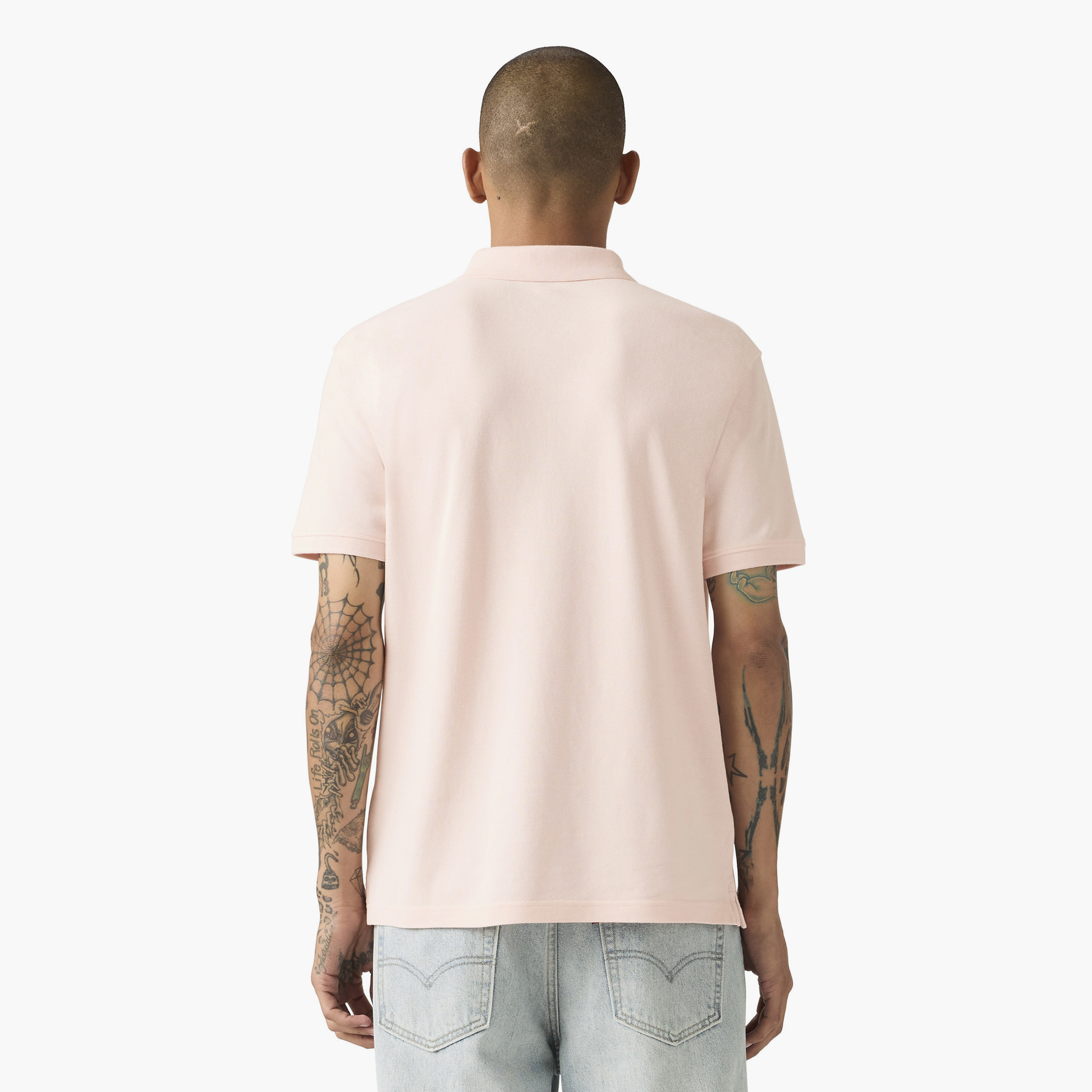 تي شيرت بولو رجالي سادة بأكمام قصيرة وياقة من ليفايس-men-clothing-tshirtsandpolos-polos-image-4