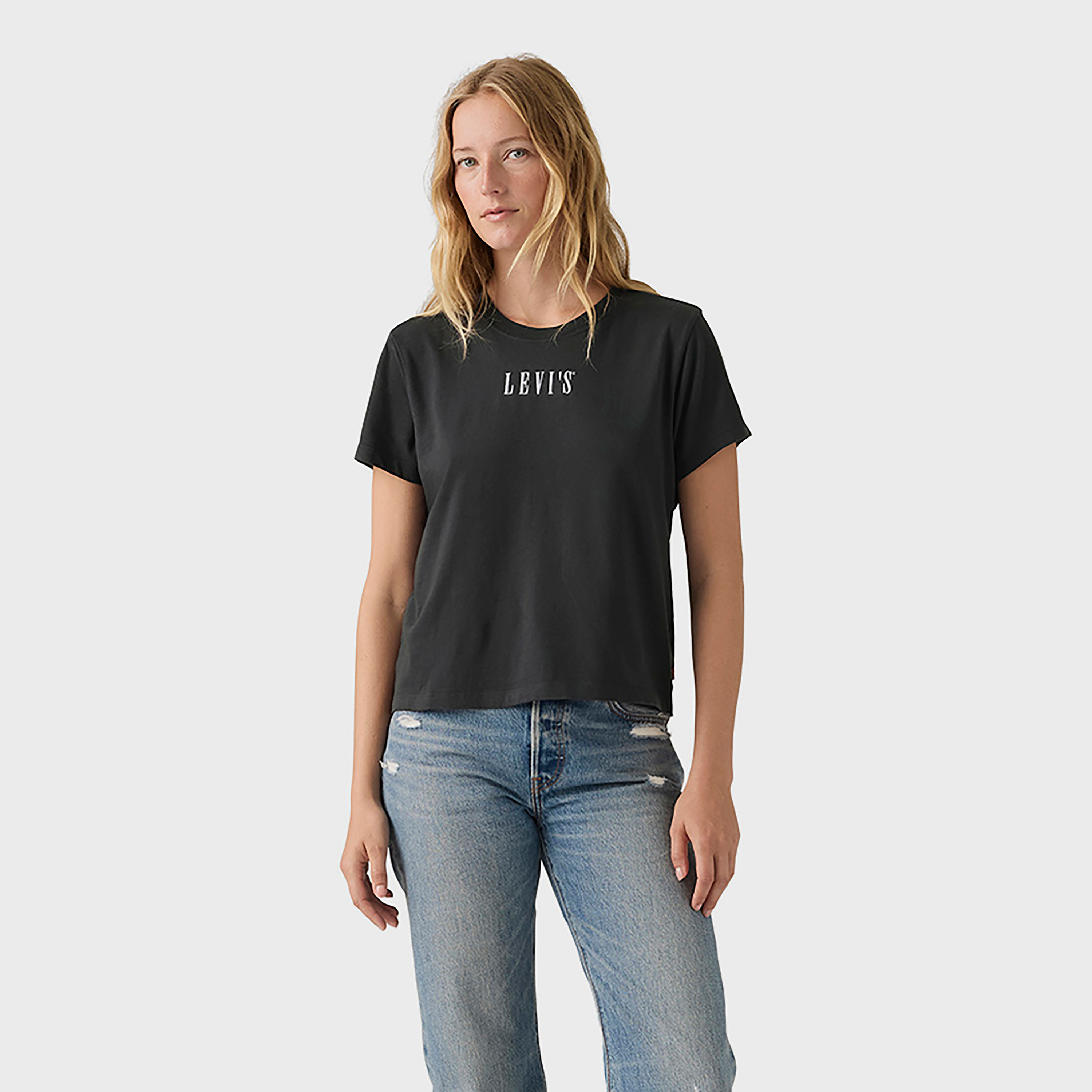 Levi's Logo Crew Neck Short Sleeves Women's T-Shirt-women-clothing-tshirts-image-5