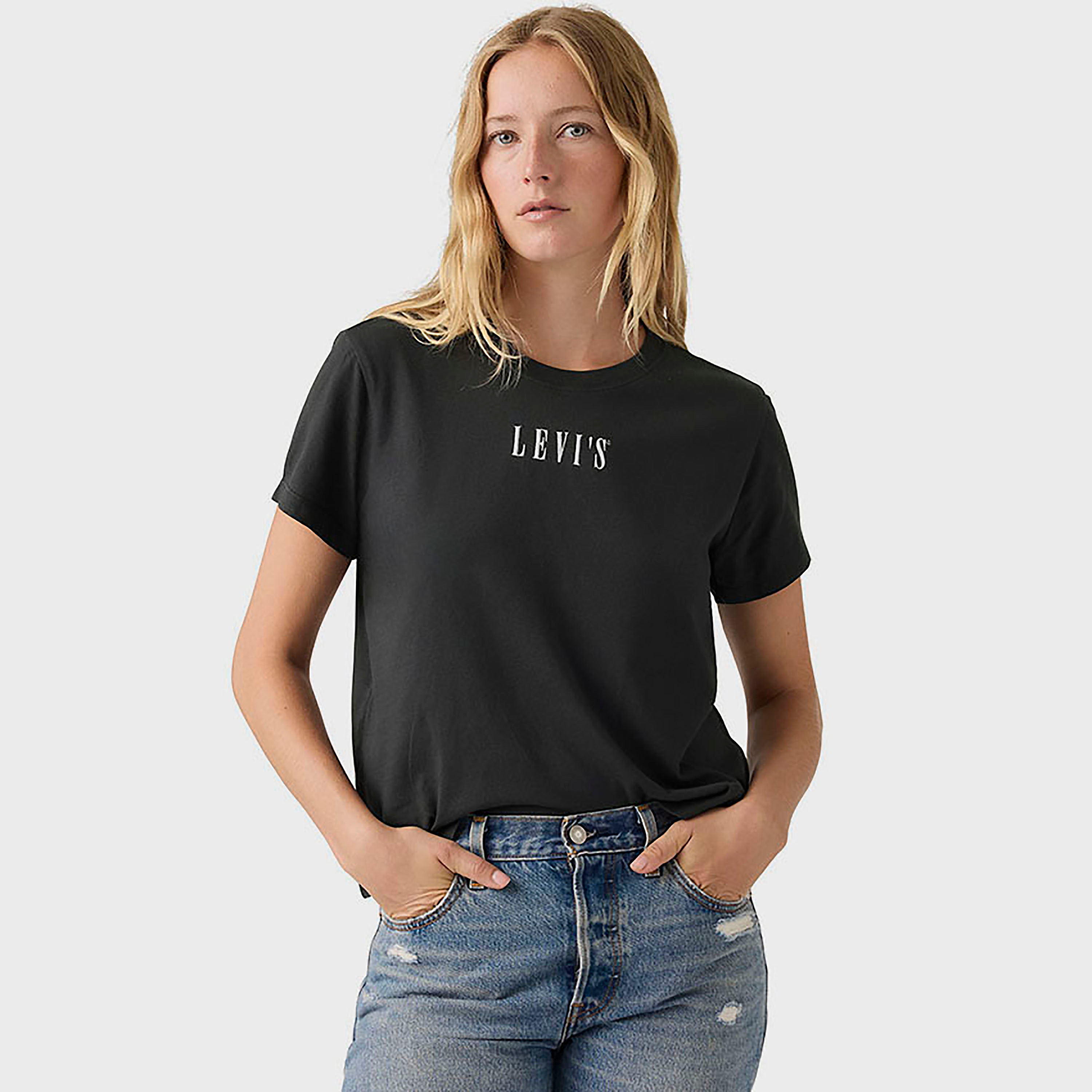 Levi's Logo Crew Neck Short Sleeves Women's T-Shirt-women-clothing-tshirts-image-6
