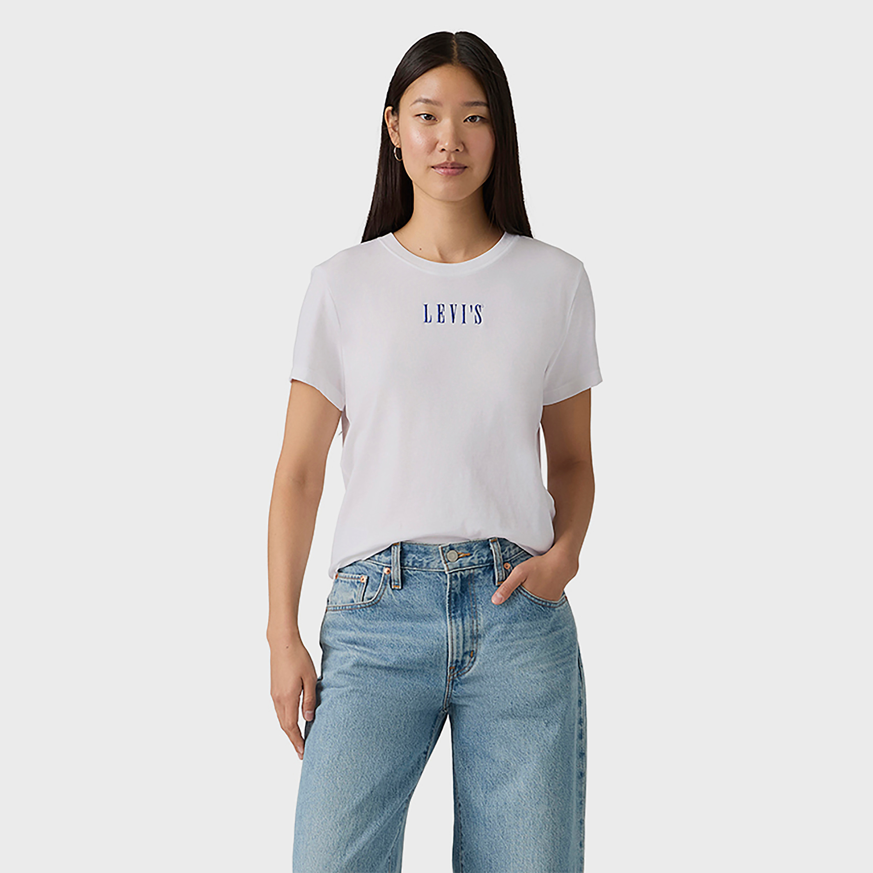 Levi's Logo Crew Neck Short Sleeves Women's T-Shirt-women-clothing-tshirts-image-1