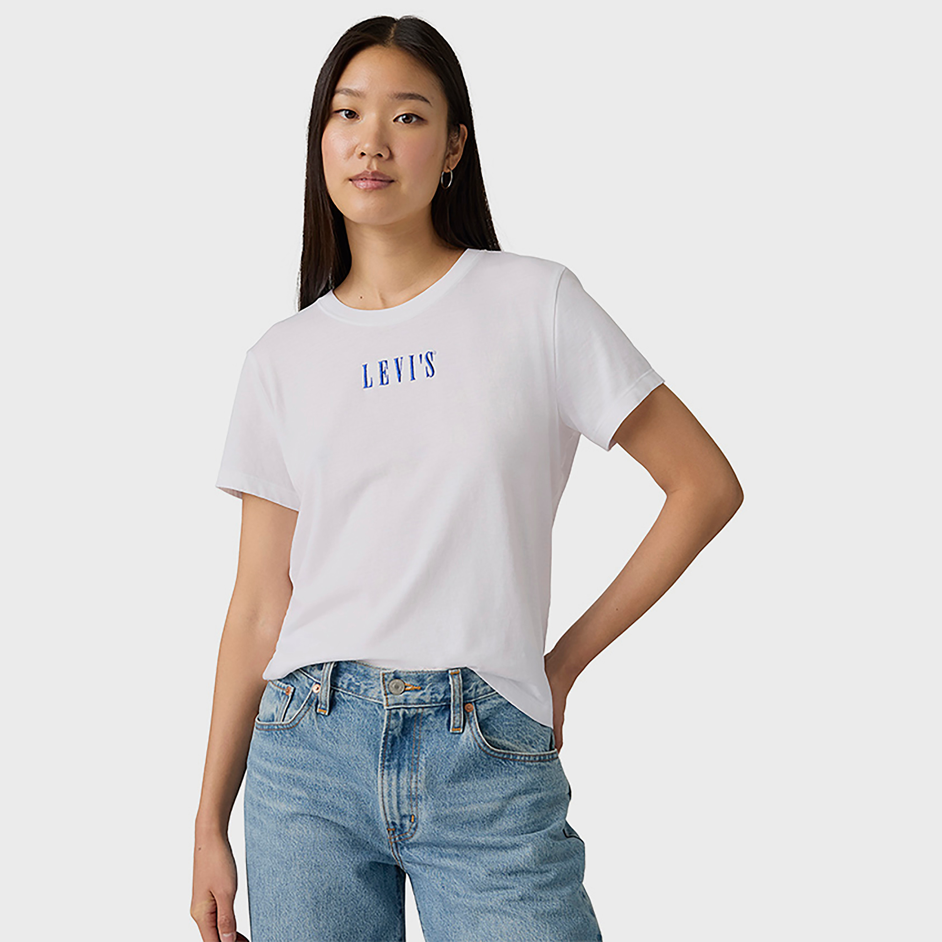 Levi's Logo Crew Neck Short Sleeves Women's T-Shirt-women-clothing-tshirts-image-2