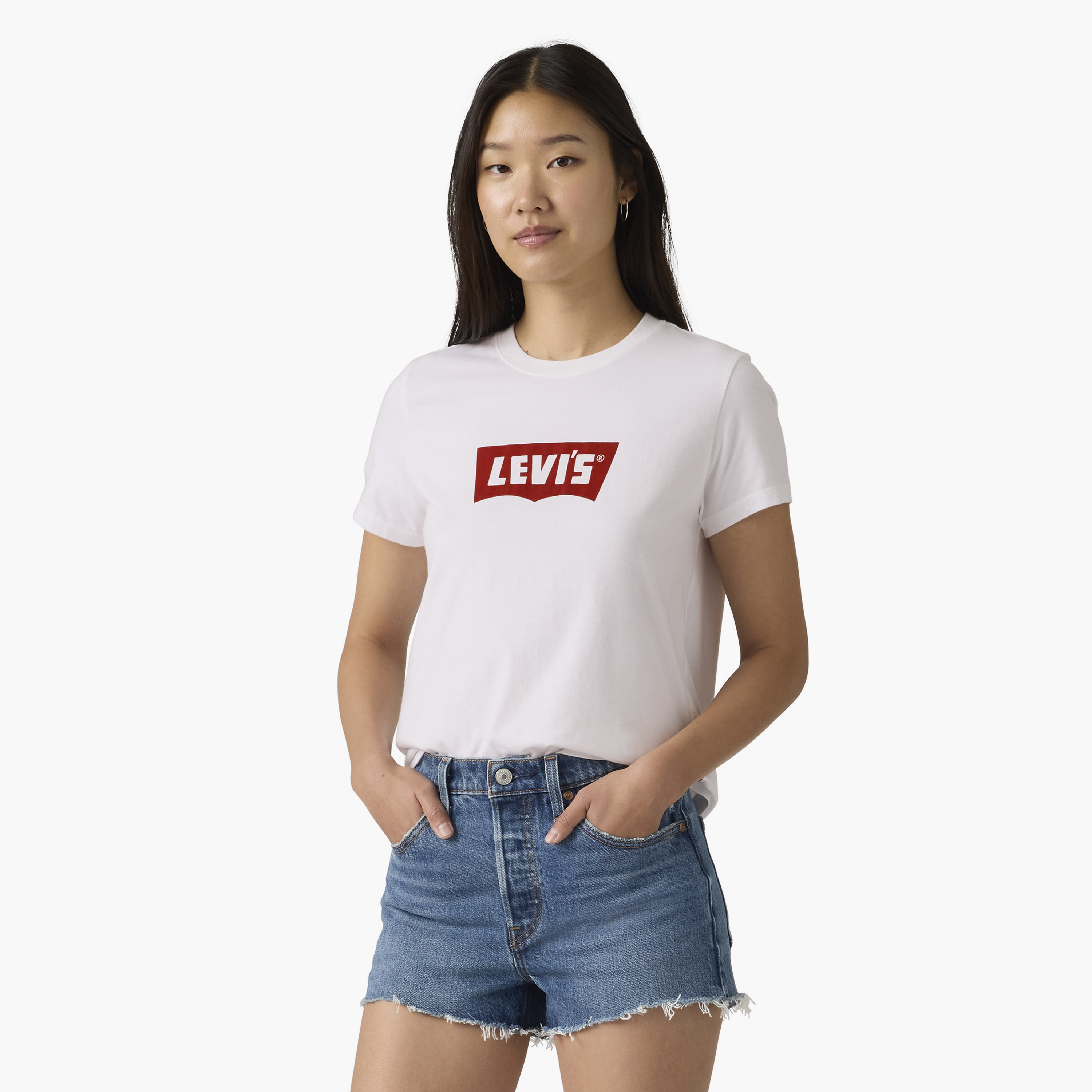 Levi's Graphic Floral Print Crew Neck Short Sleeves Women's T-Shirt-women-clothing-tshirts-image-1