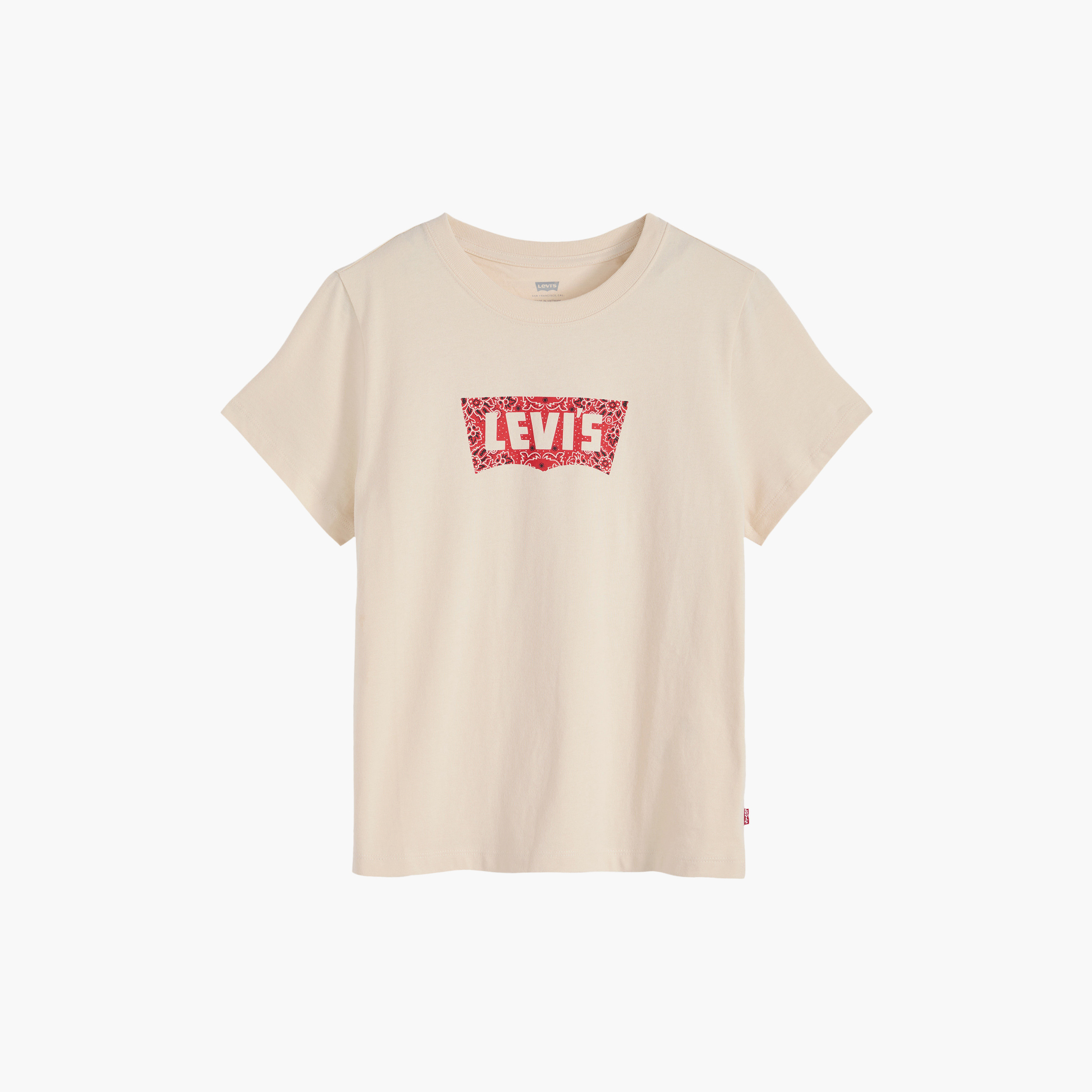 تي شيرت نسائي بطبعة جرافيك وياقة دائرية وأكمام قصيرة من ليفايس-women-clothing-tshirts-image-4