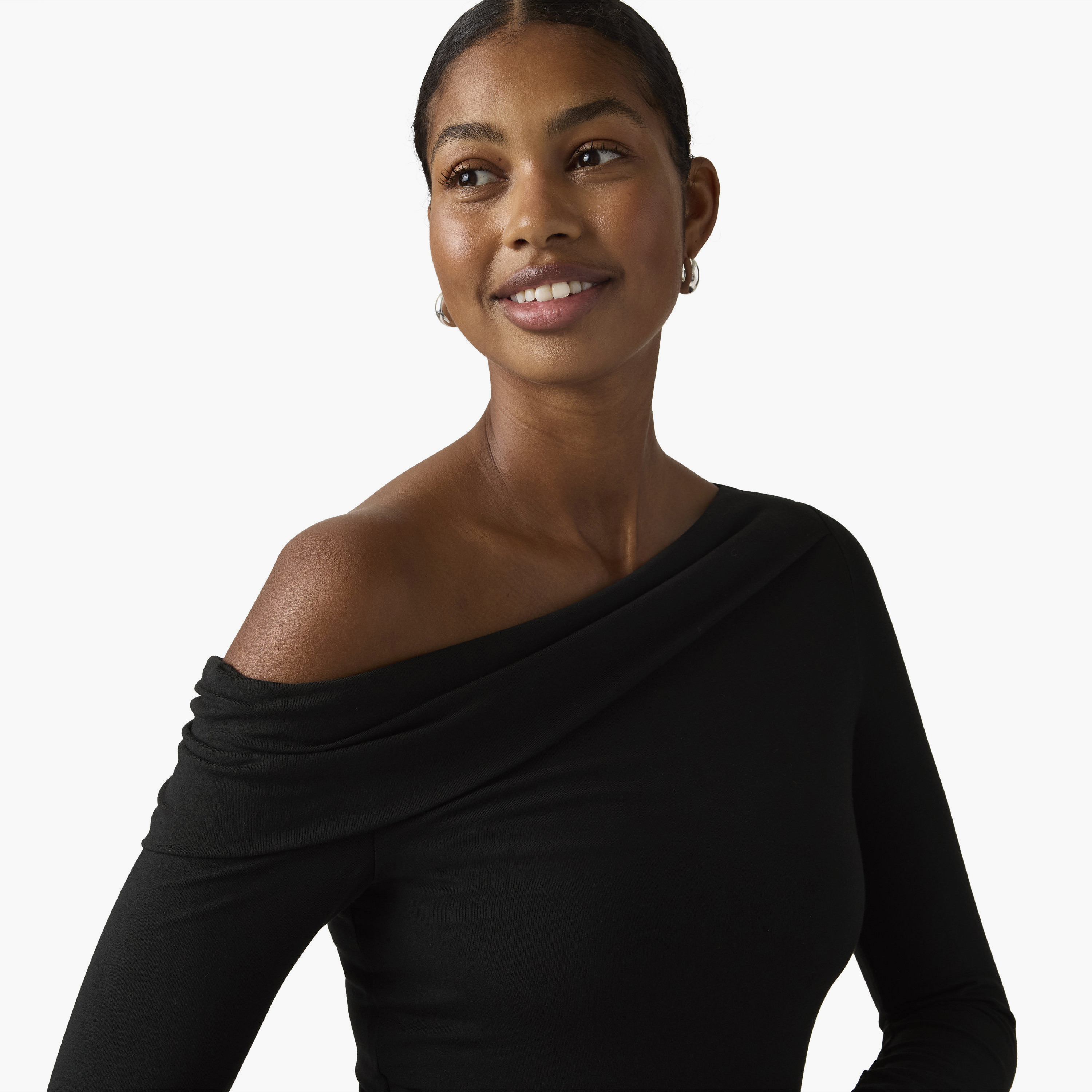Levi's Plain Off-Shoulder Long Sleeves Women's Top-women-clothing-shirtsandblouses-blouses-image-2