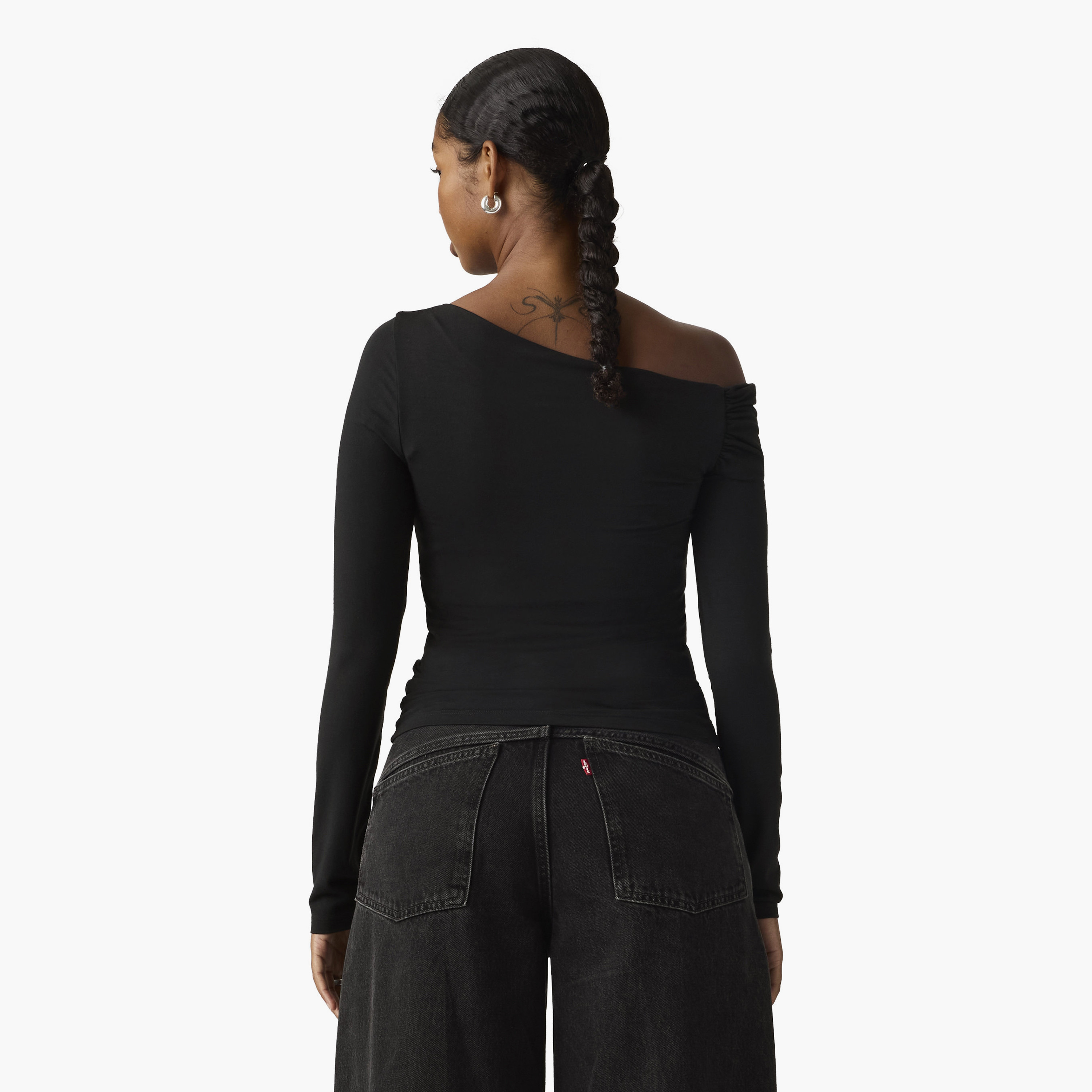 Levi's Plain Off-Shoulder Long Sleeves Women's Top-women-clothing-shirtsandblouses-blouses-image-4
